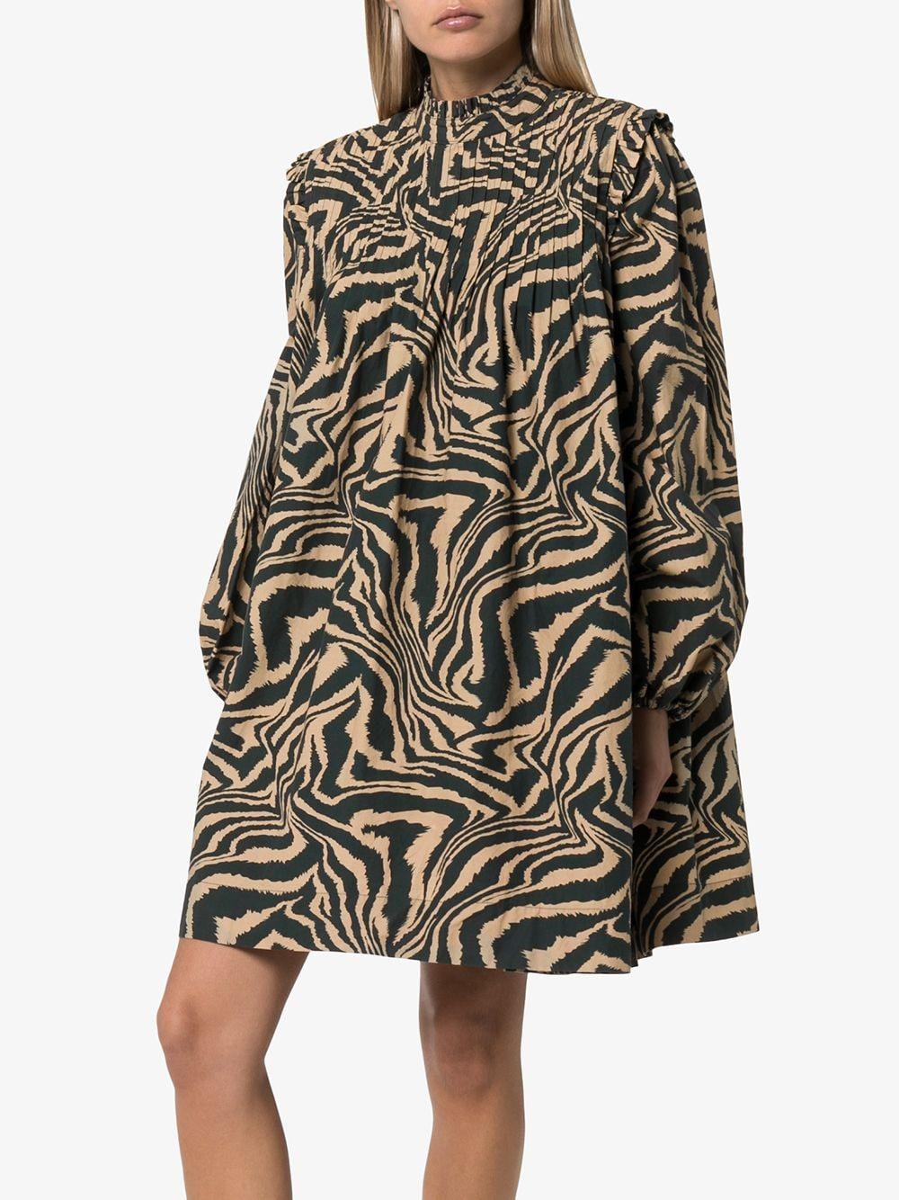 Ganni zebra dress Clearance