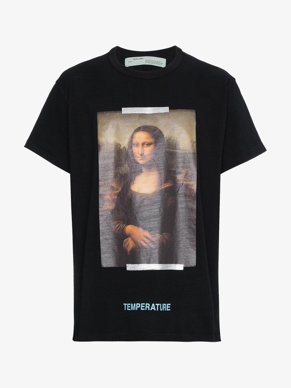 Off-White c/o Virgil Abloh Mona Lisa T-shirt in Black for Men | Lyst UK