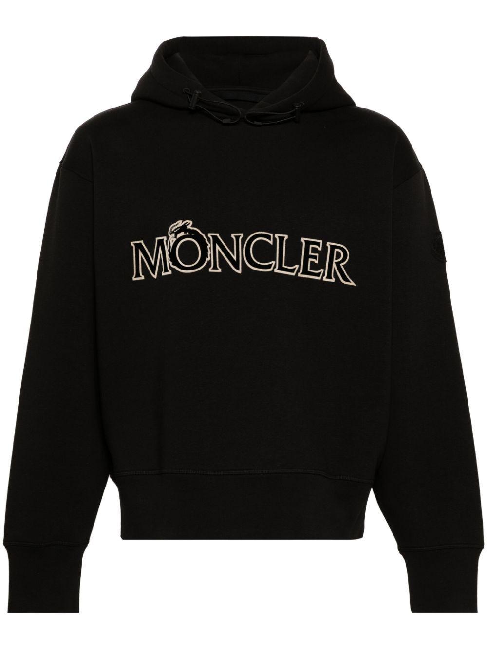 Moncler logo hoodie sale