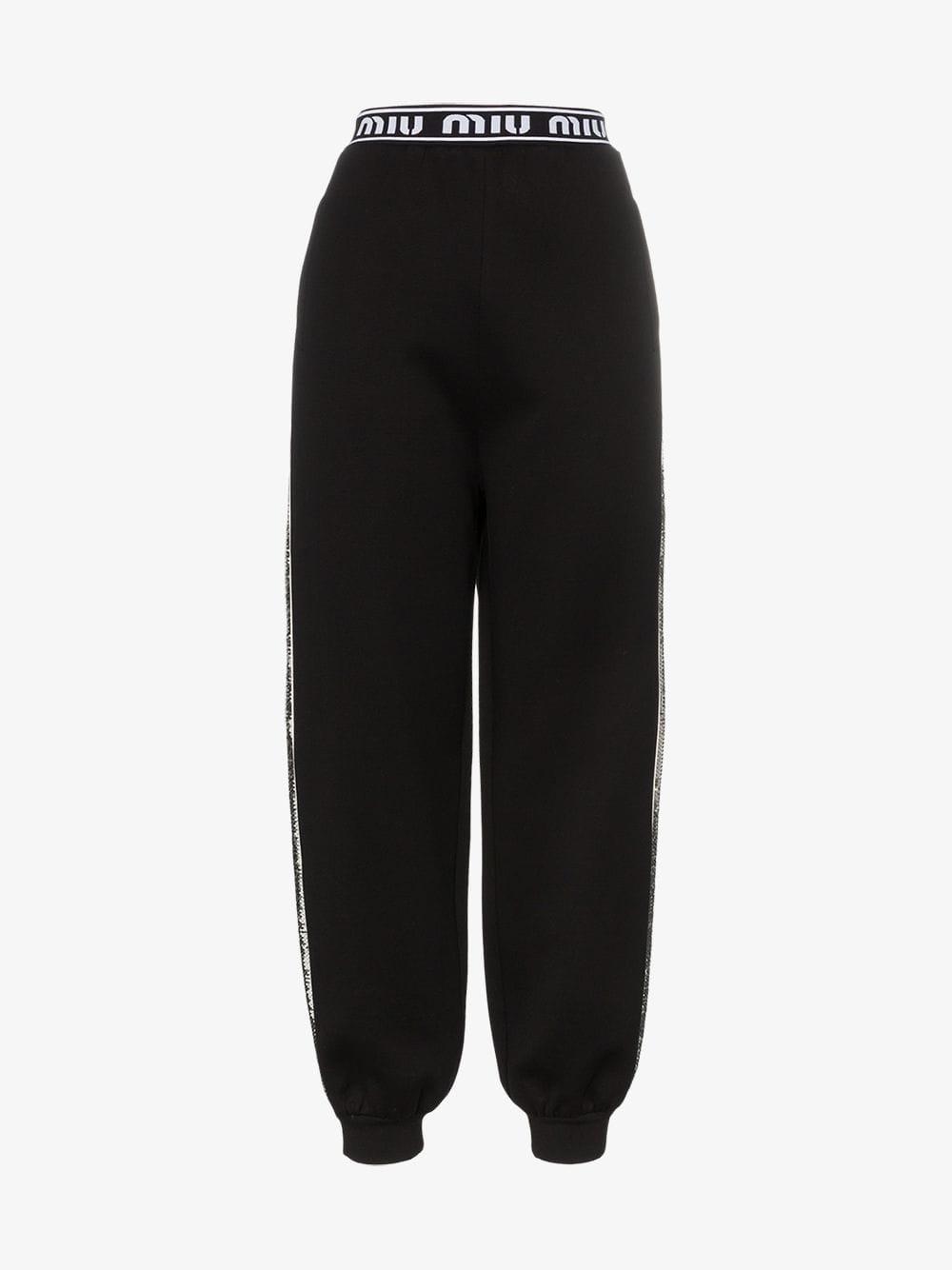 black trackie bottoms