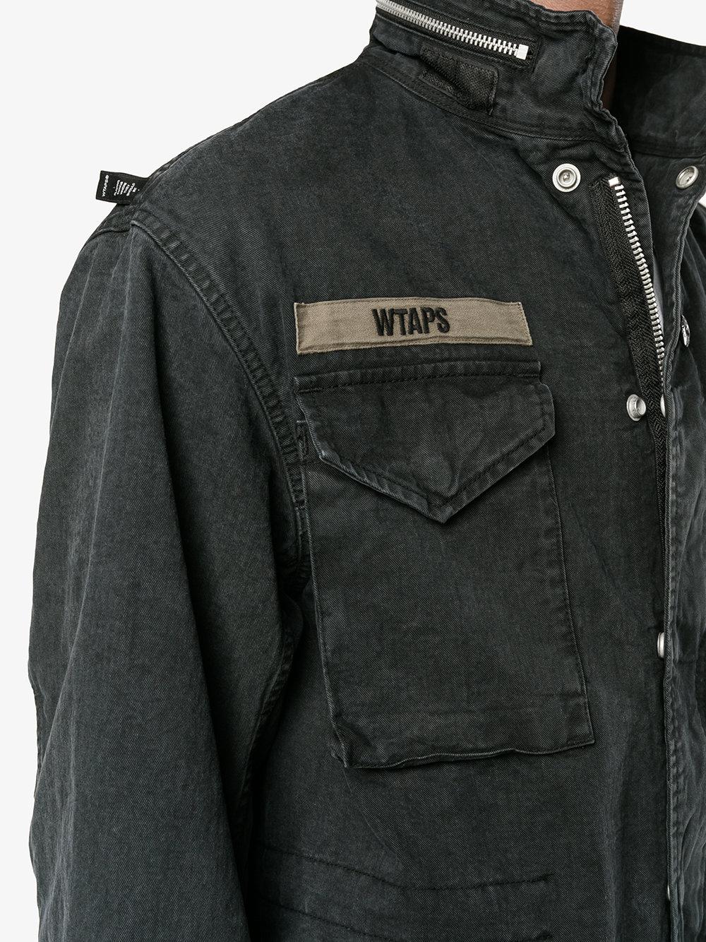 WTAPS Cotton M65 Military Jacket in Blue for Men | Lyst