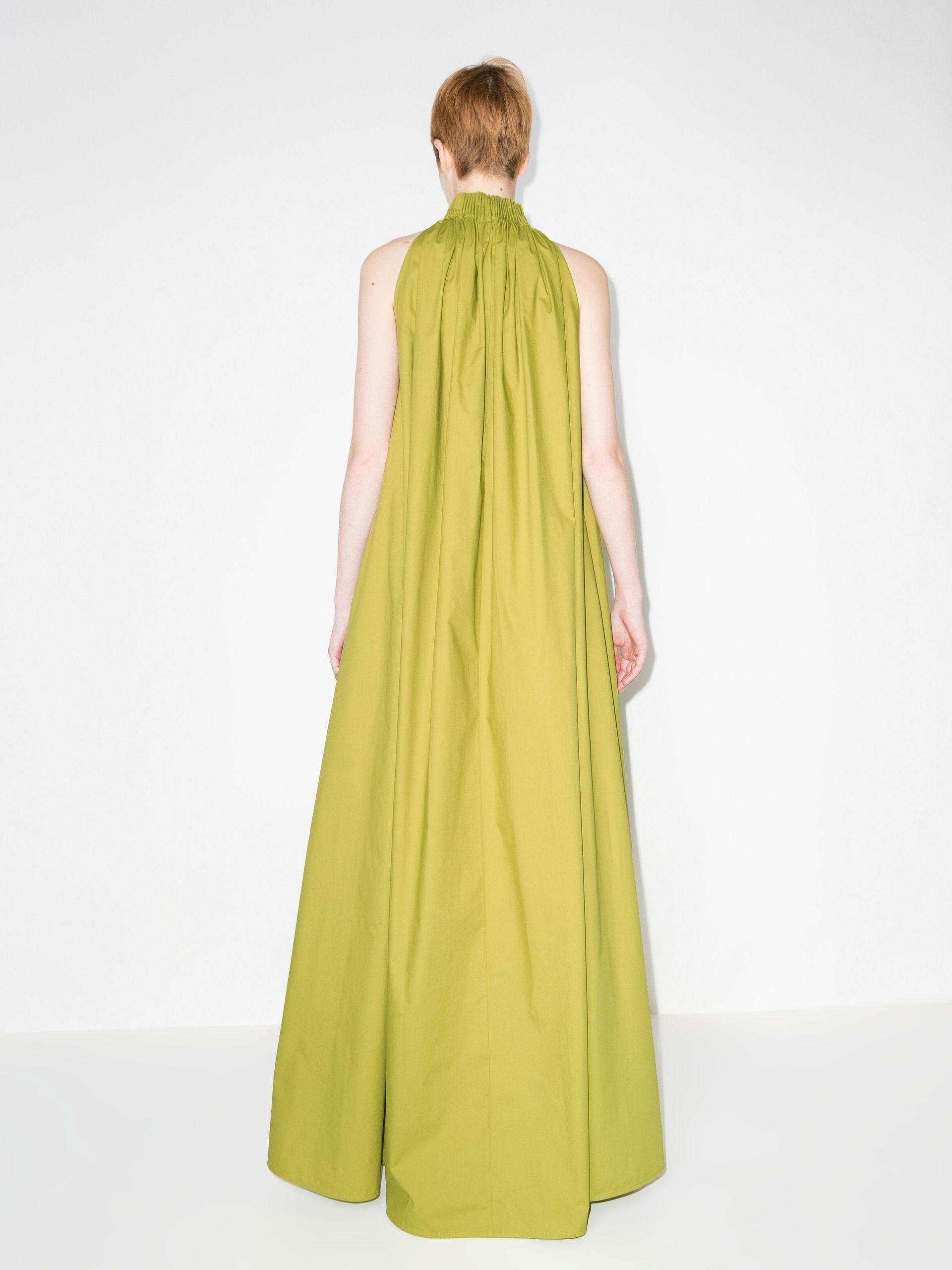 ROKSANDA Anaisa Halterneck Cotton Dress in Green Lyst