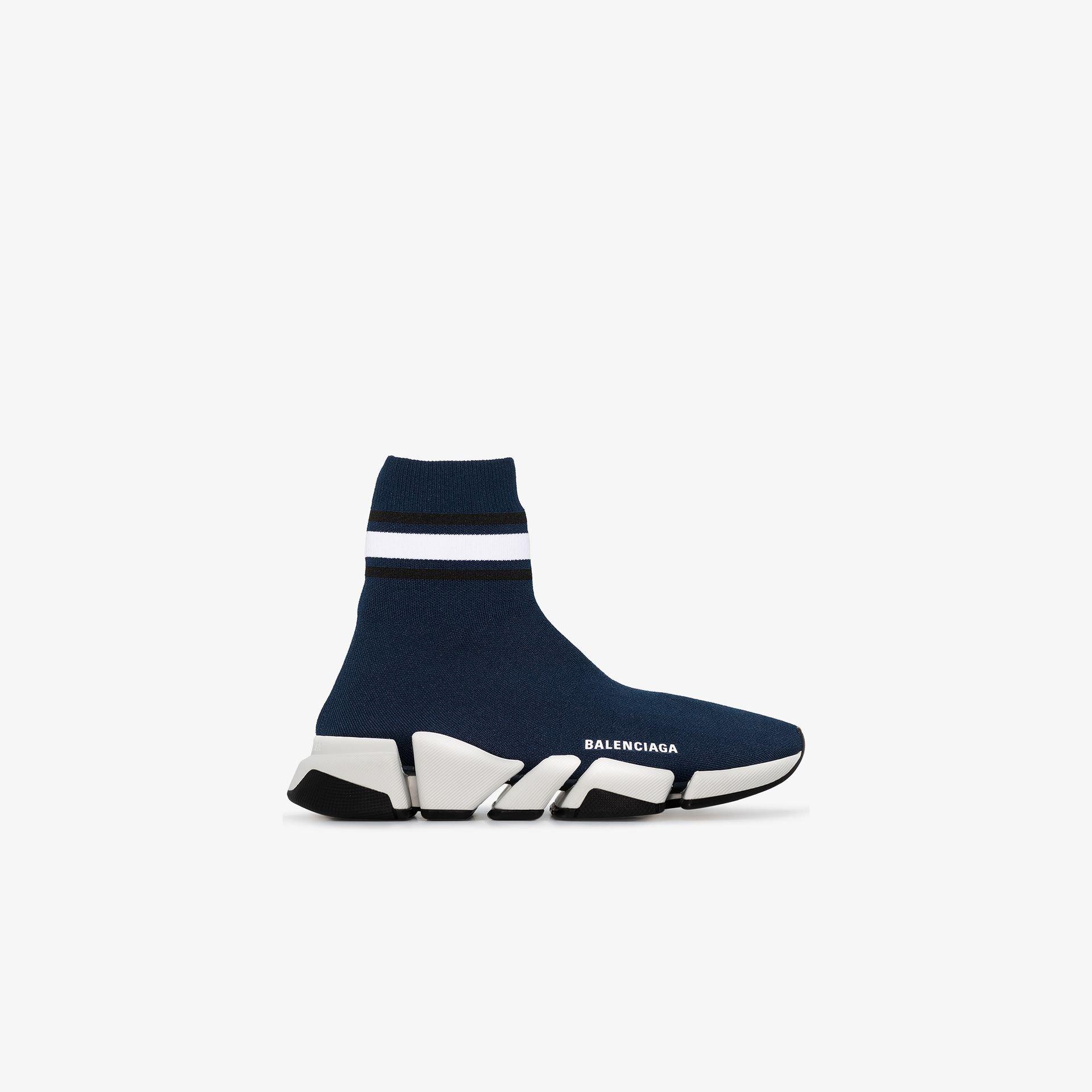 balenciaga sock shoes womens navy