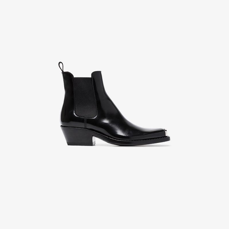 CALVIN KLEIN 205W39NYC Claire 40 Western Ankle Boots in Black | Lyst  Australia