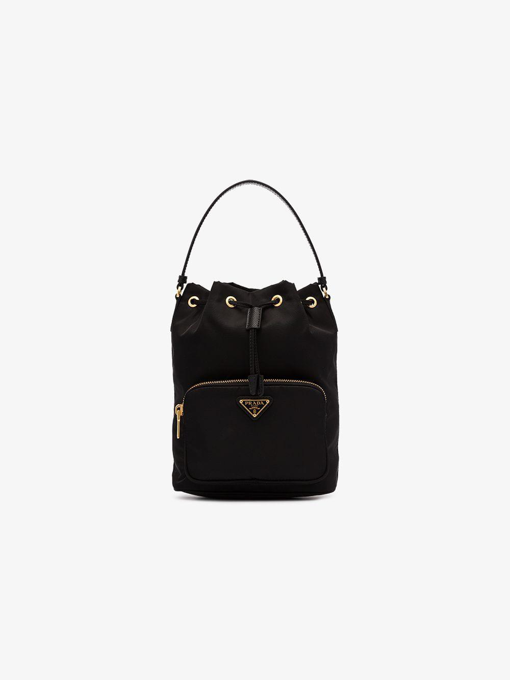 prada fabric bucket bag