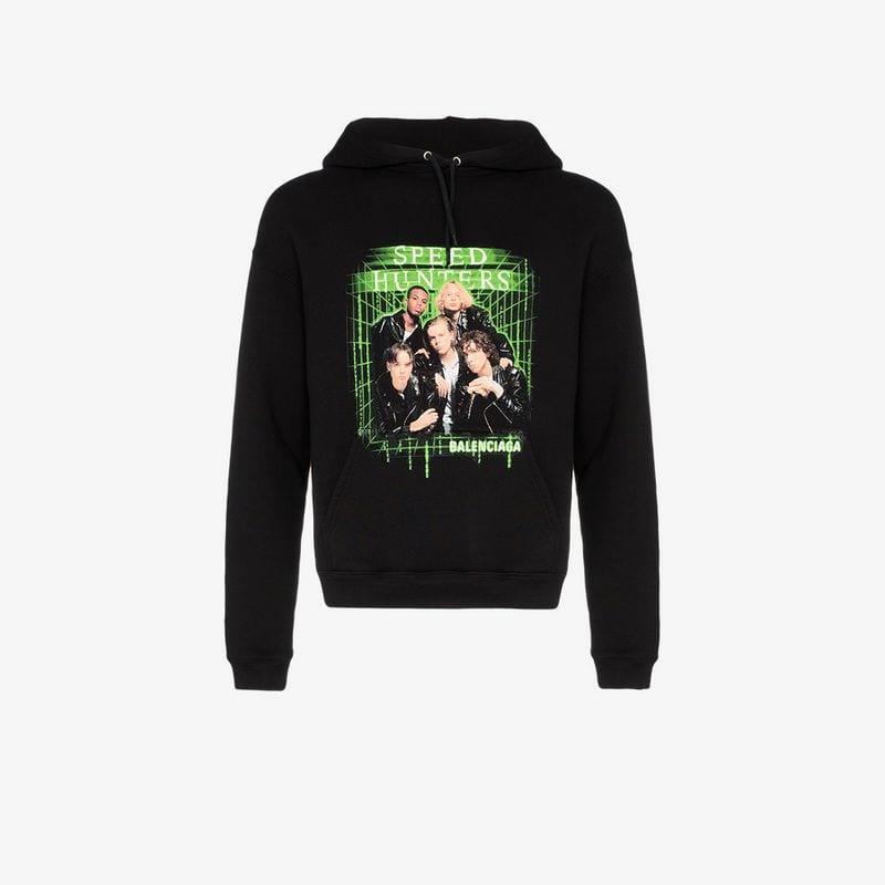 Balenciaga Speed Hunter Hoodie in Black for Men Lyst Australia