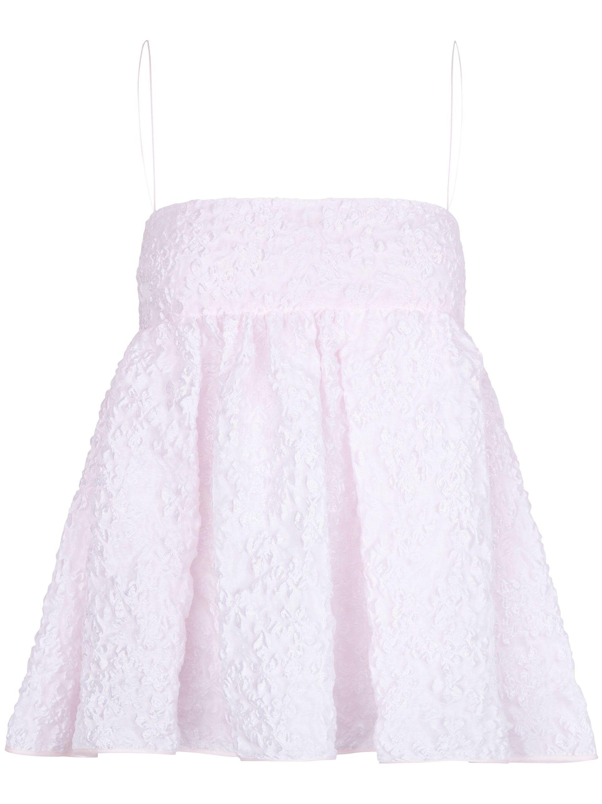 Cecilie bahnsen pink babydoll dress 2025