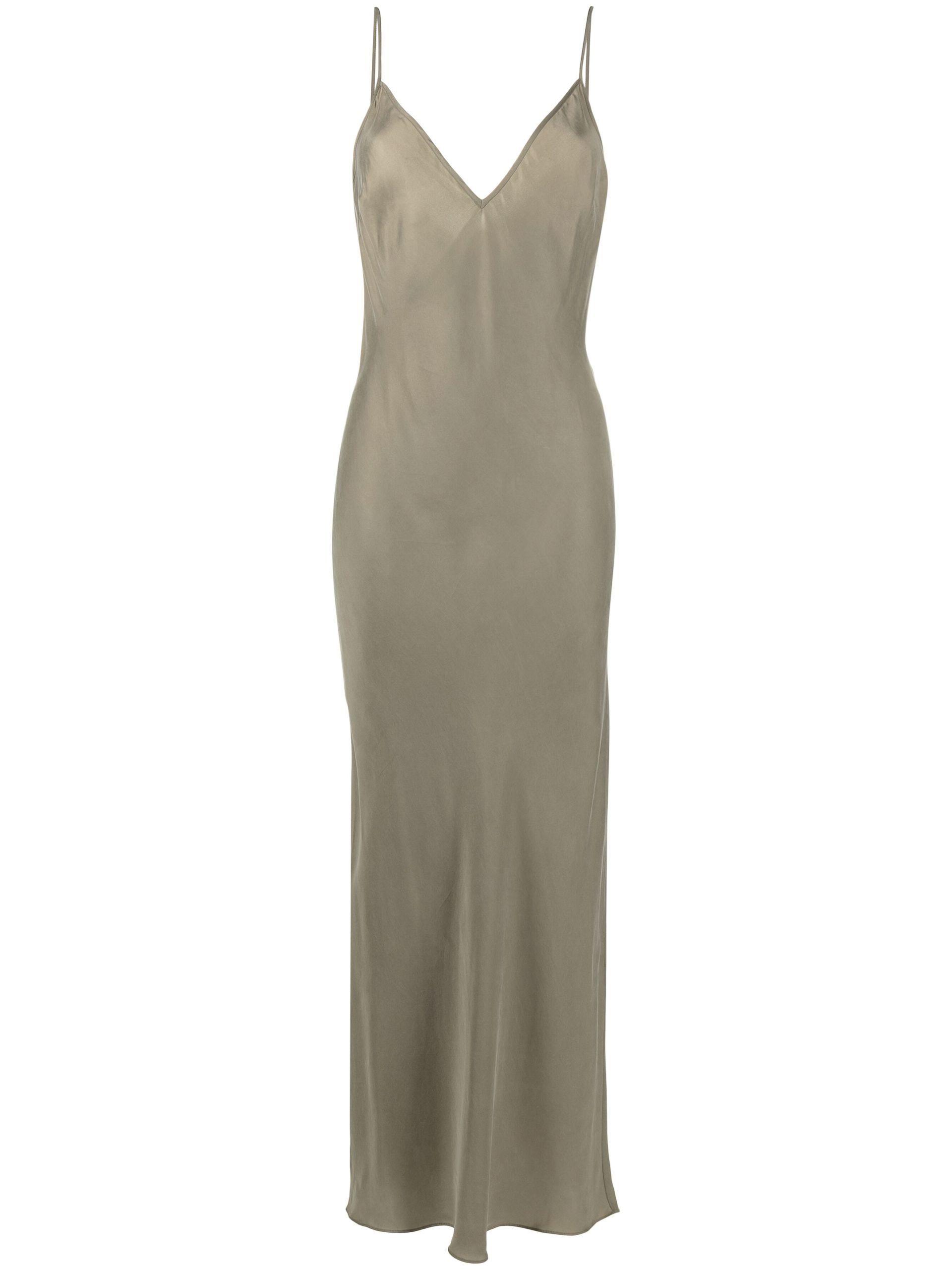 Agni Bias Slip Dress in Grey Lyst UK