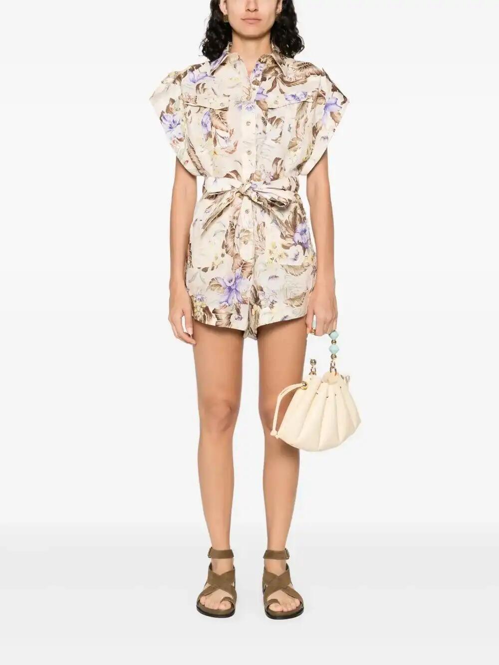 オールインワン・サロペット ZIMMERMANN Woman Jumpsuits Multicolor 4235YSS253 SPLI Multicolored ascension graphic-print jumpsuit Zimmermann