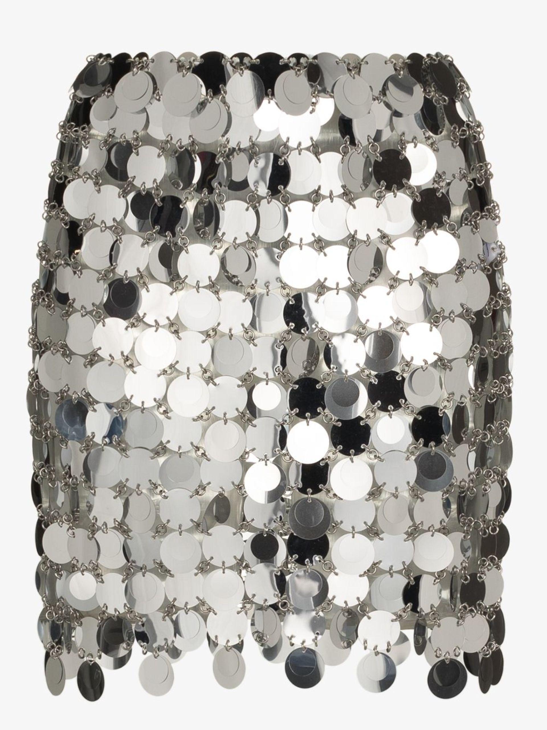 スカート PACO RABANNE Silver Chain Mail Skirt chainmail Wrap Skirt | Rabanne