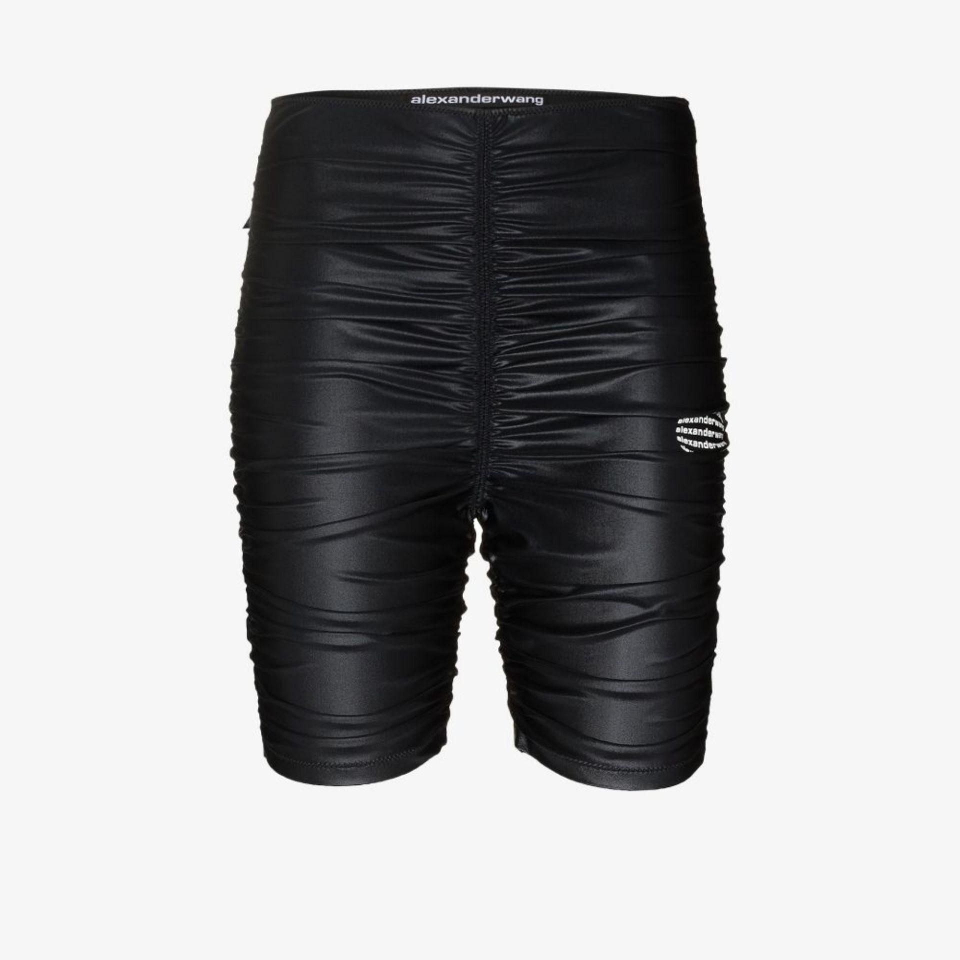 Alexander Wang Ruched Cycling Shorts in 