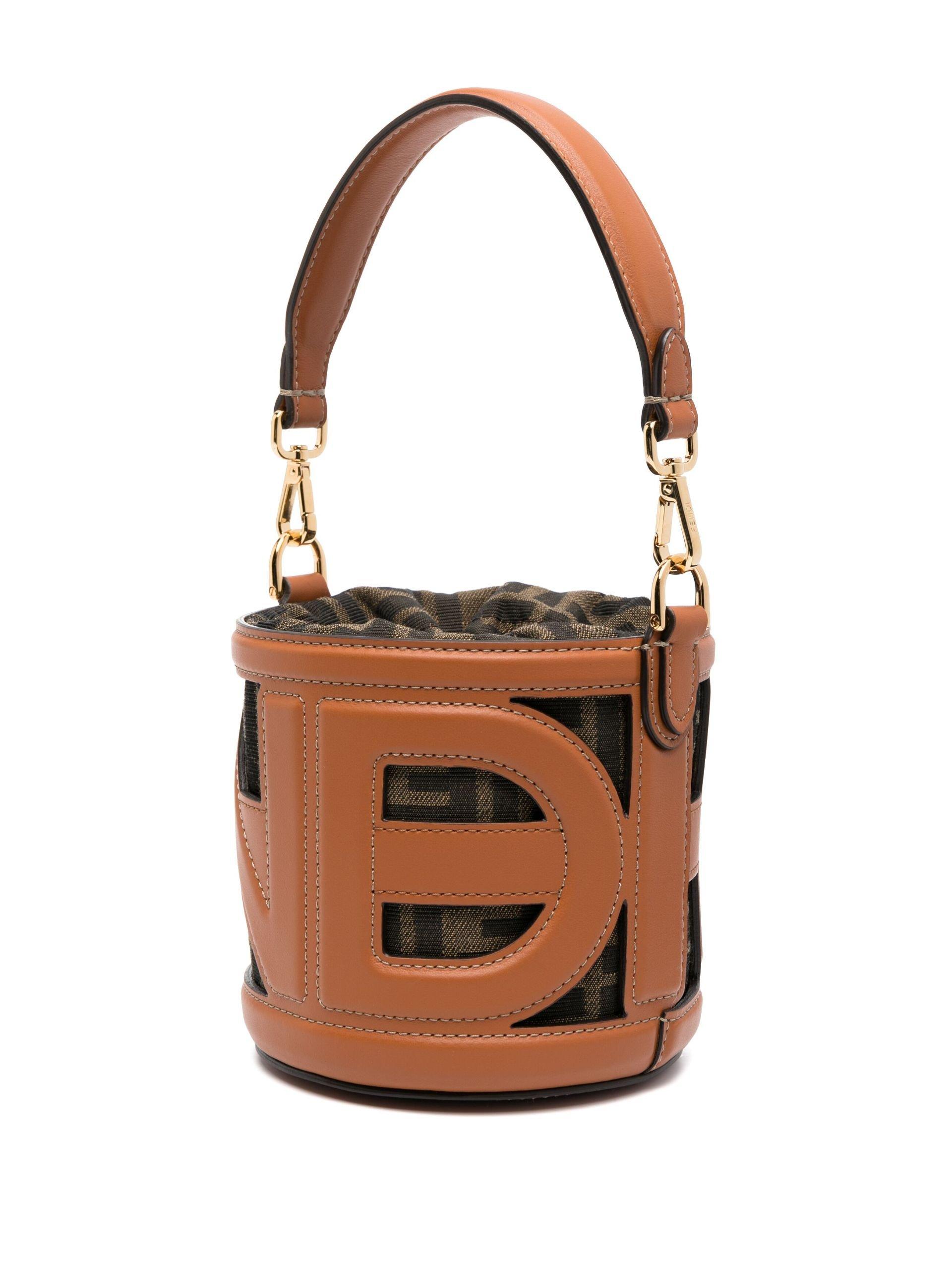 Fendi Step Out Mini Bag - Women's - Calf Leather/fabric in Fendi Step Out Mini Bag - Women's - Calf Leather/fabric in