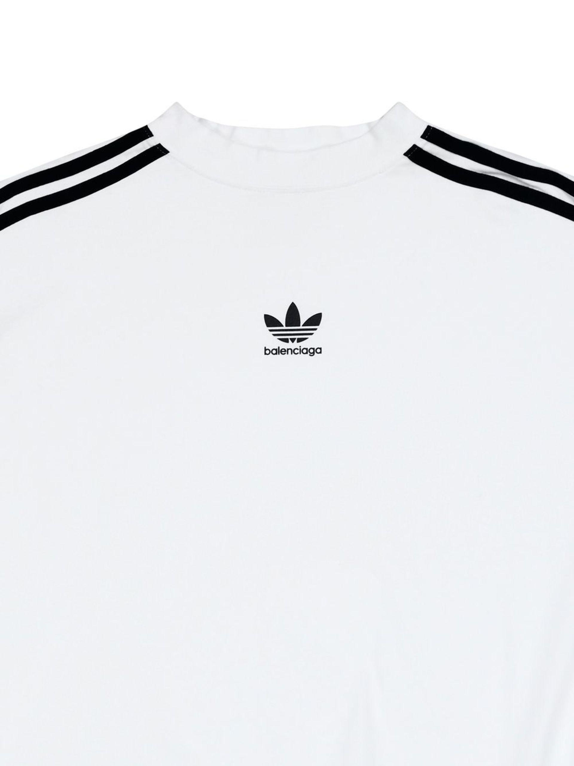 X Logo Print Three-stripe Sweatshirt in White for Men | Lyst
