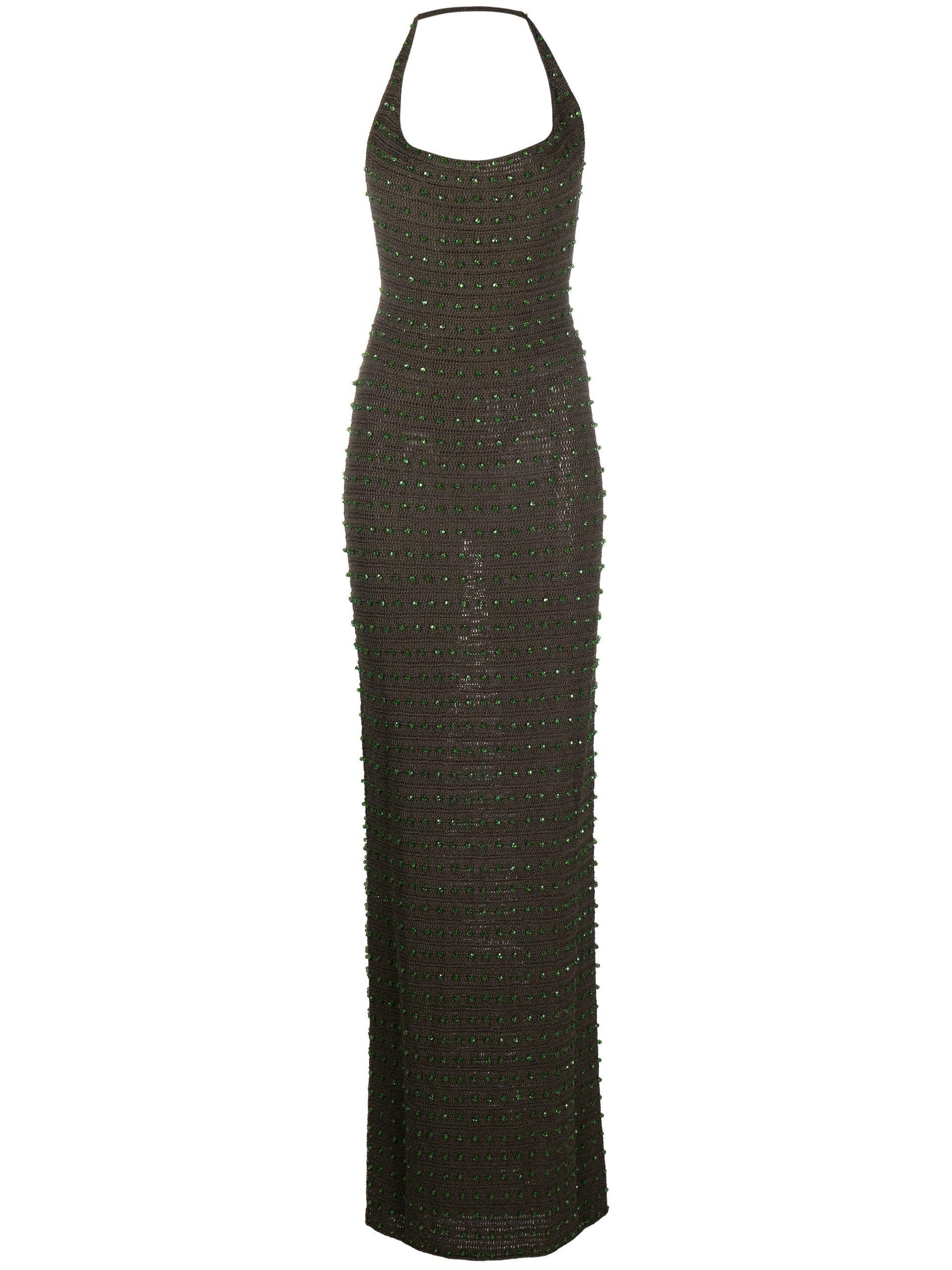 【Aya Muse】 Veluti embellished crochet maxiドレス Aya Muse - Veluti embellished crochet maxi dress Aya Muse