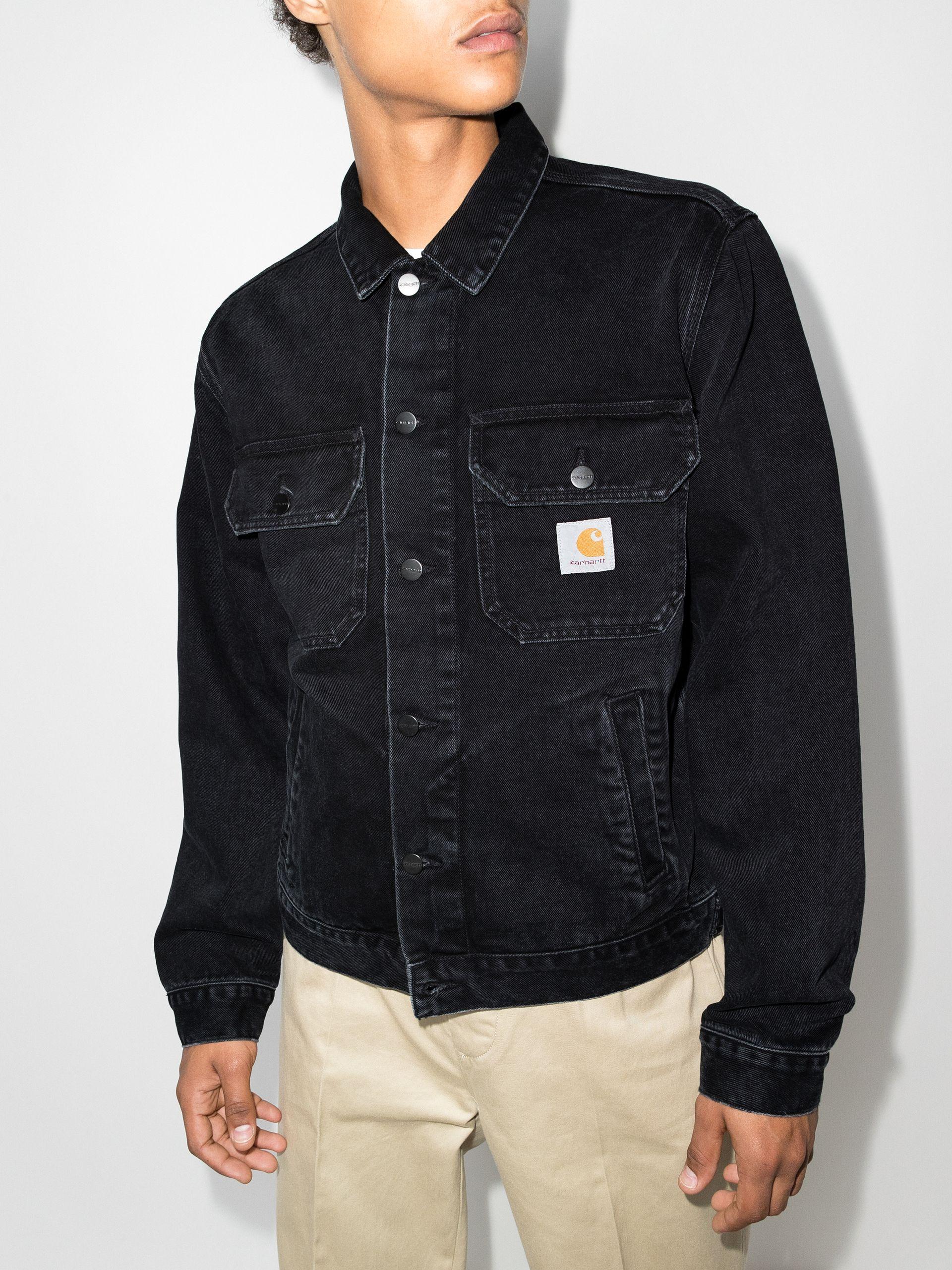 Carhartt WIP Stetson Denim Jacket in Black for Men | Lyst