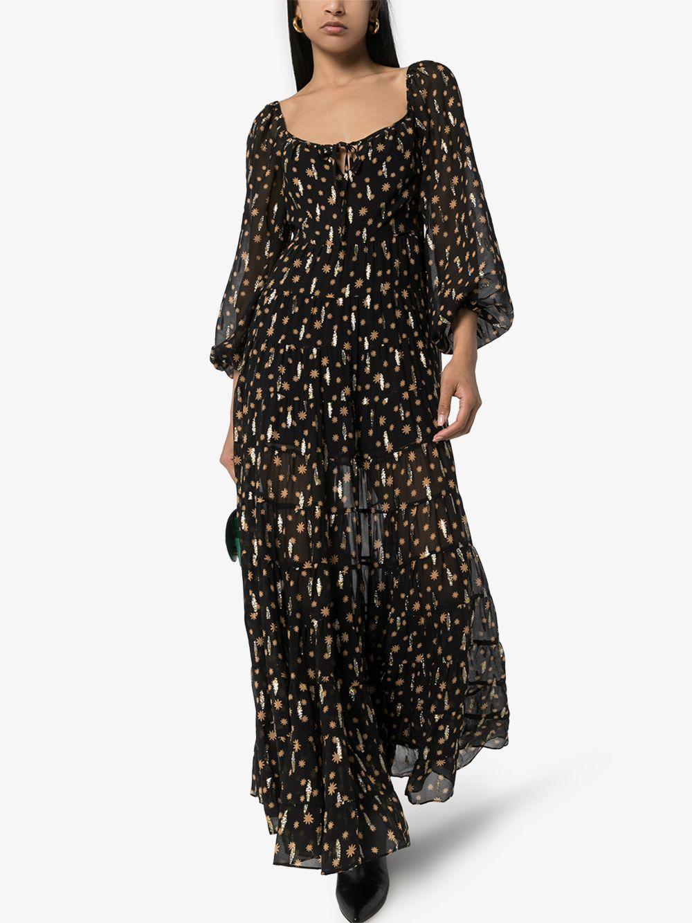 star print maxi dress