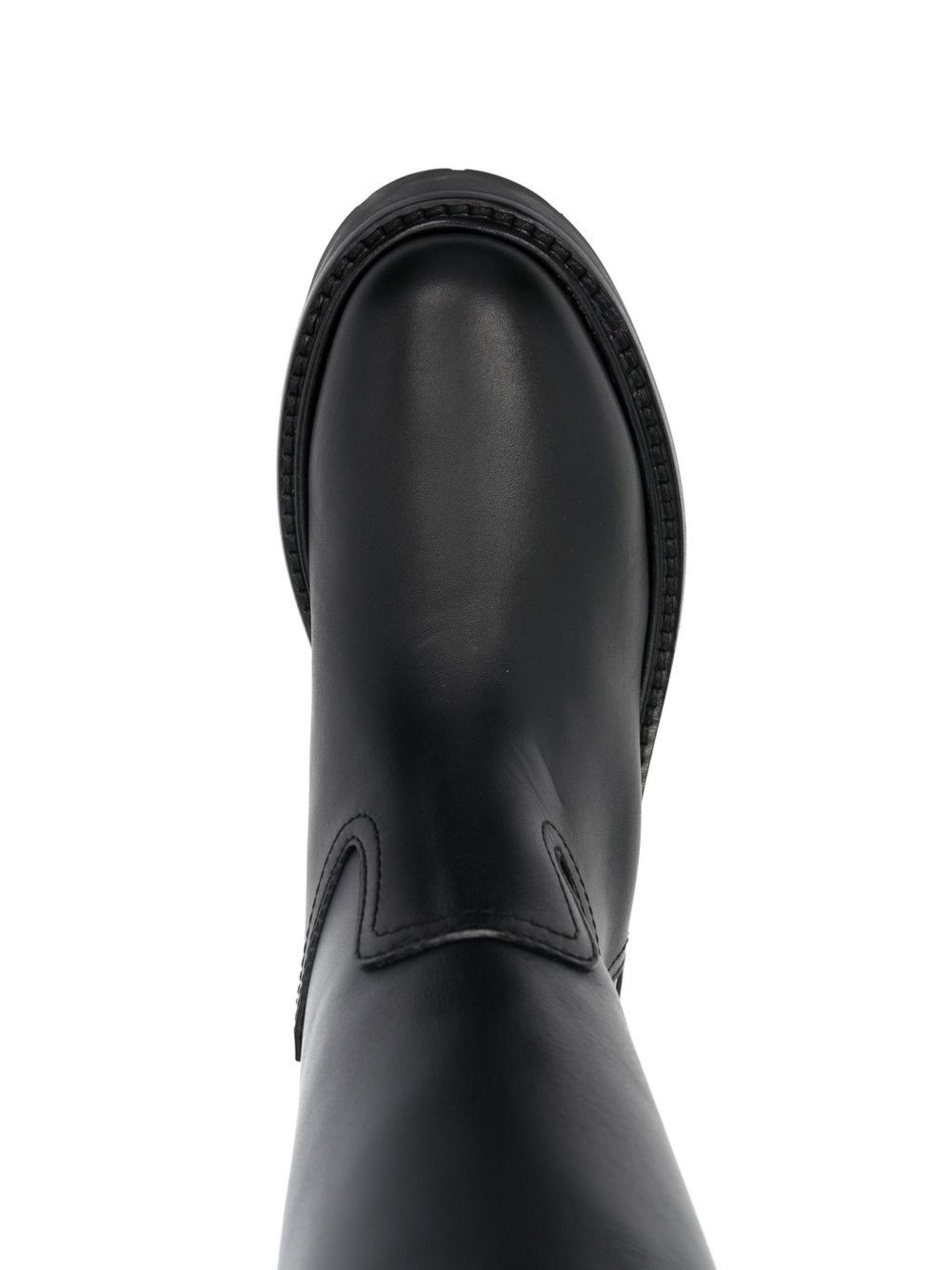 Celine Bulky High Boots in Black | Lyst