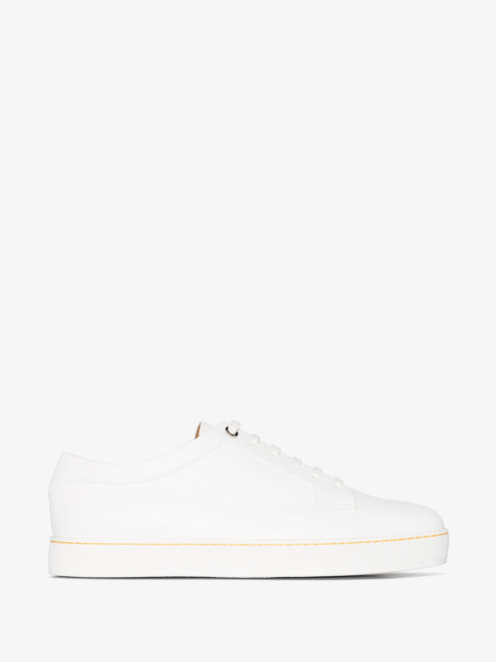 John Lobb Molton Low Top Leather Sneakers in White for Men | Lyst