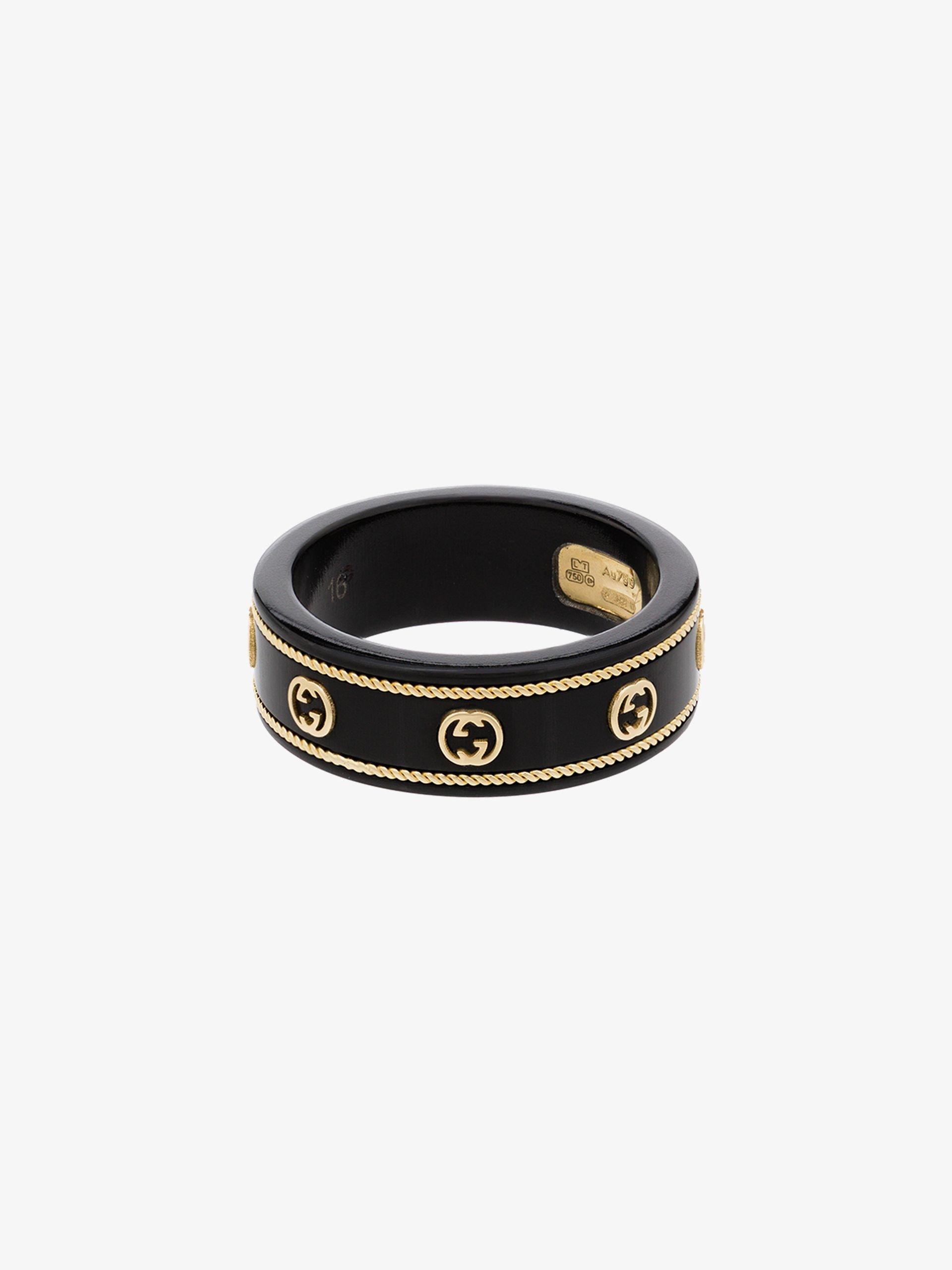 gucci icon ring in yellow gold