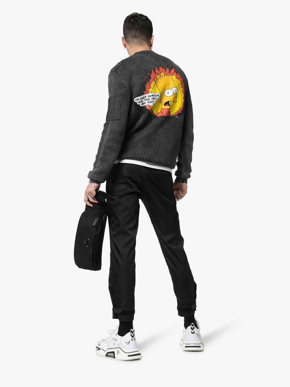 flamed bart sweatshirt