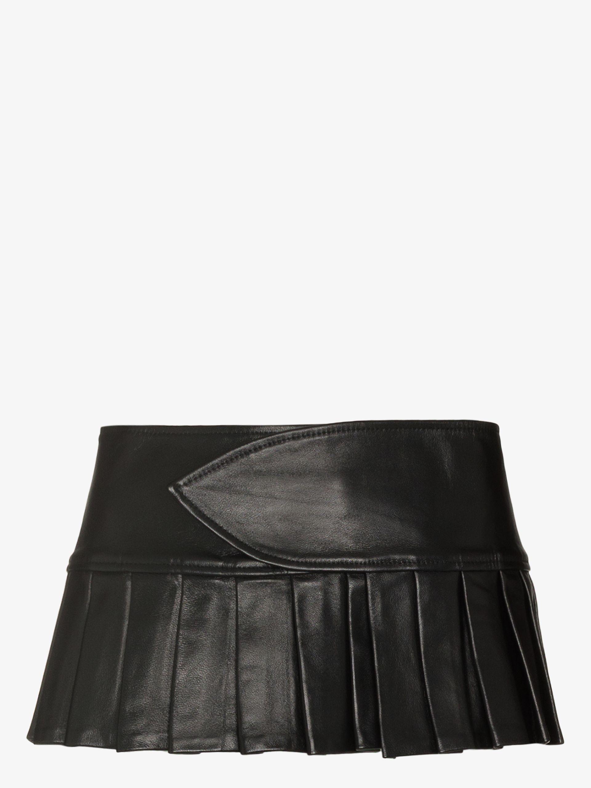 Vaquera ruffled mini skirt - Black