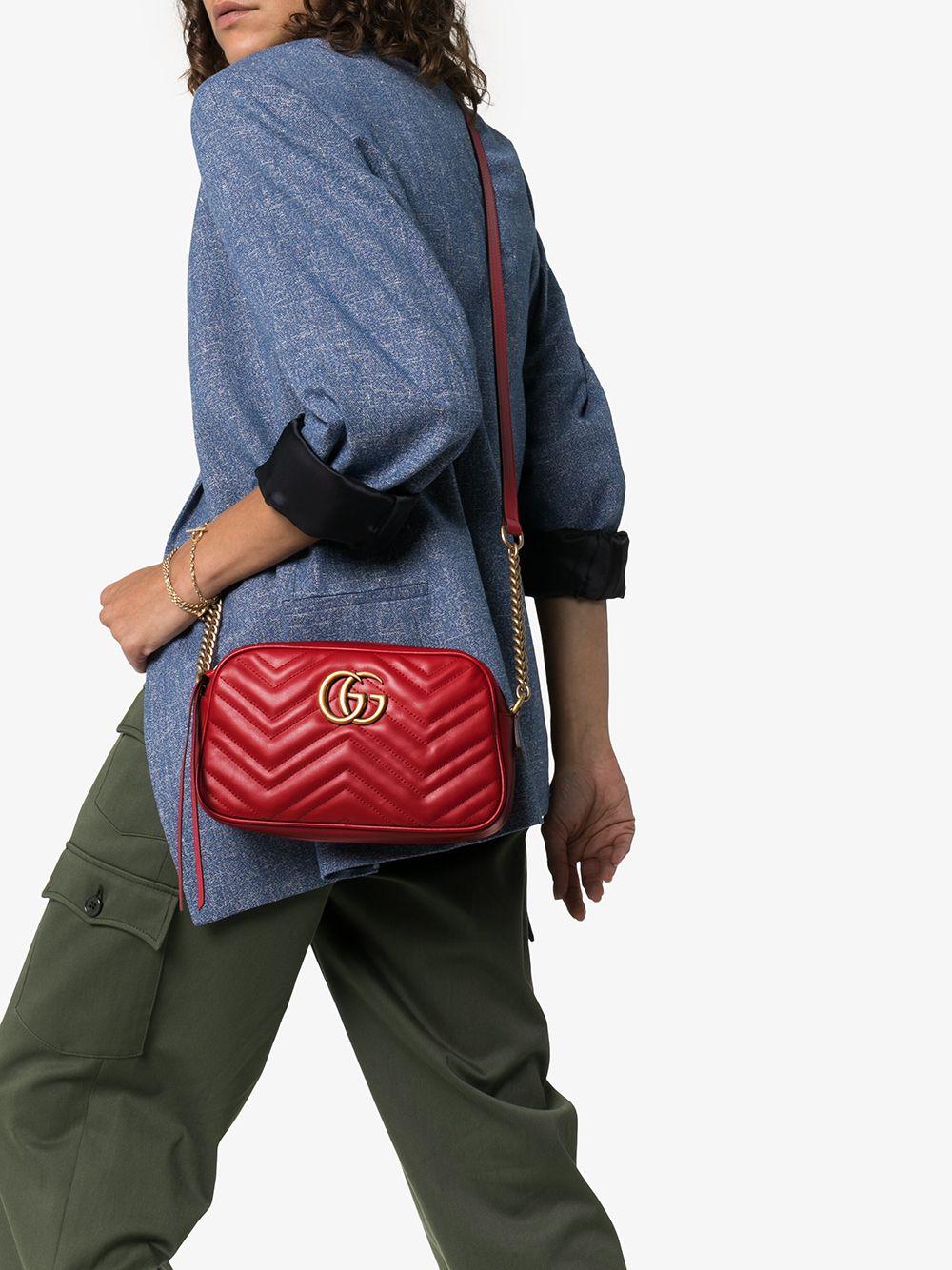 gg marmont mini matelassé shoulder bag