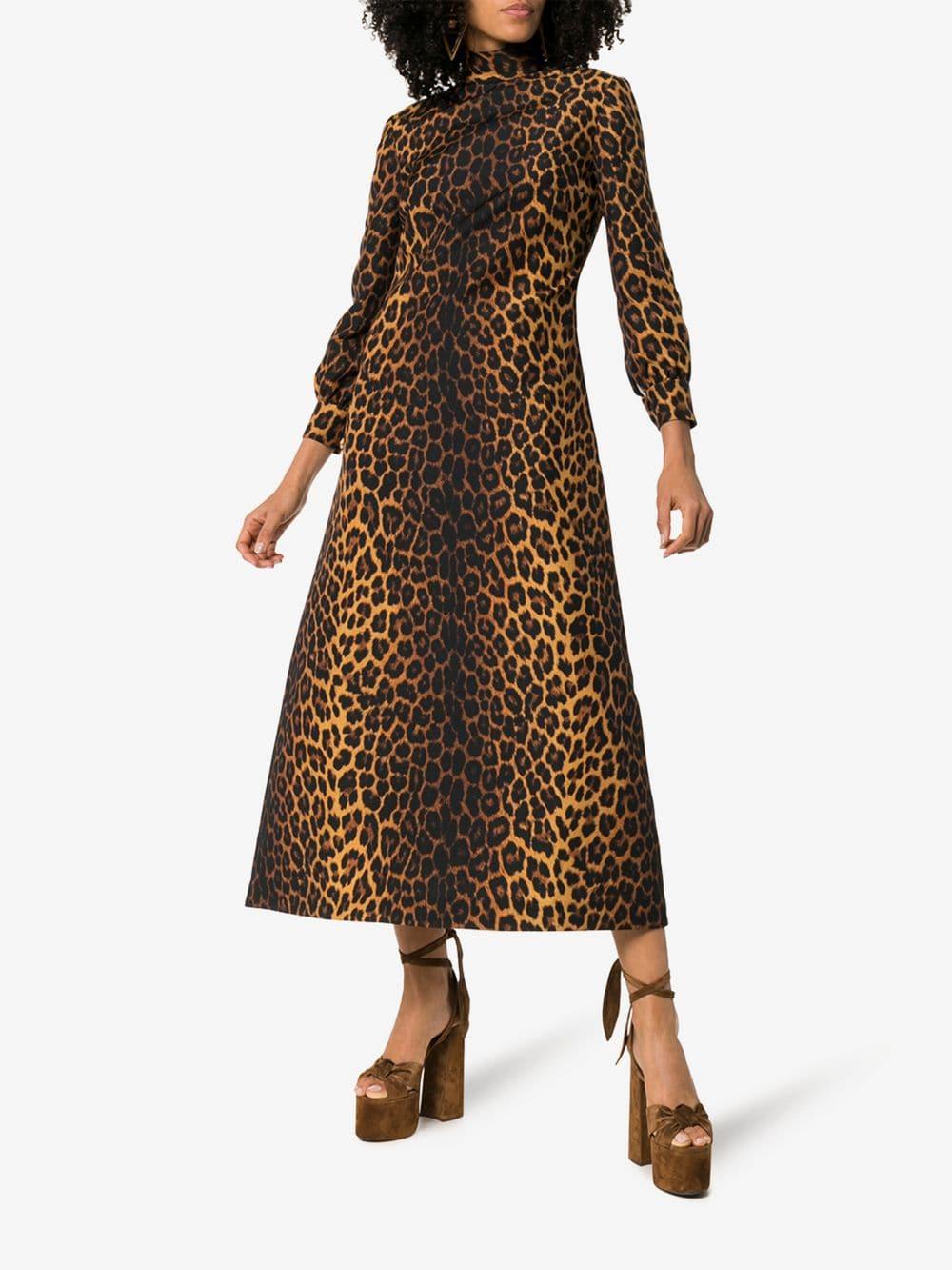 gucci leopard print dress