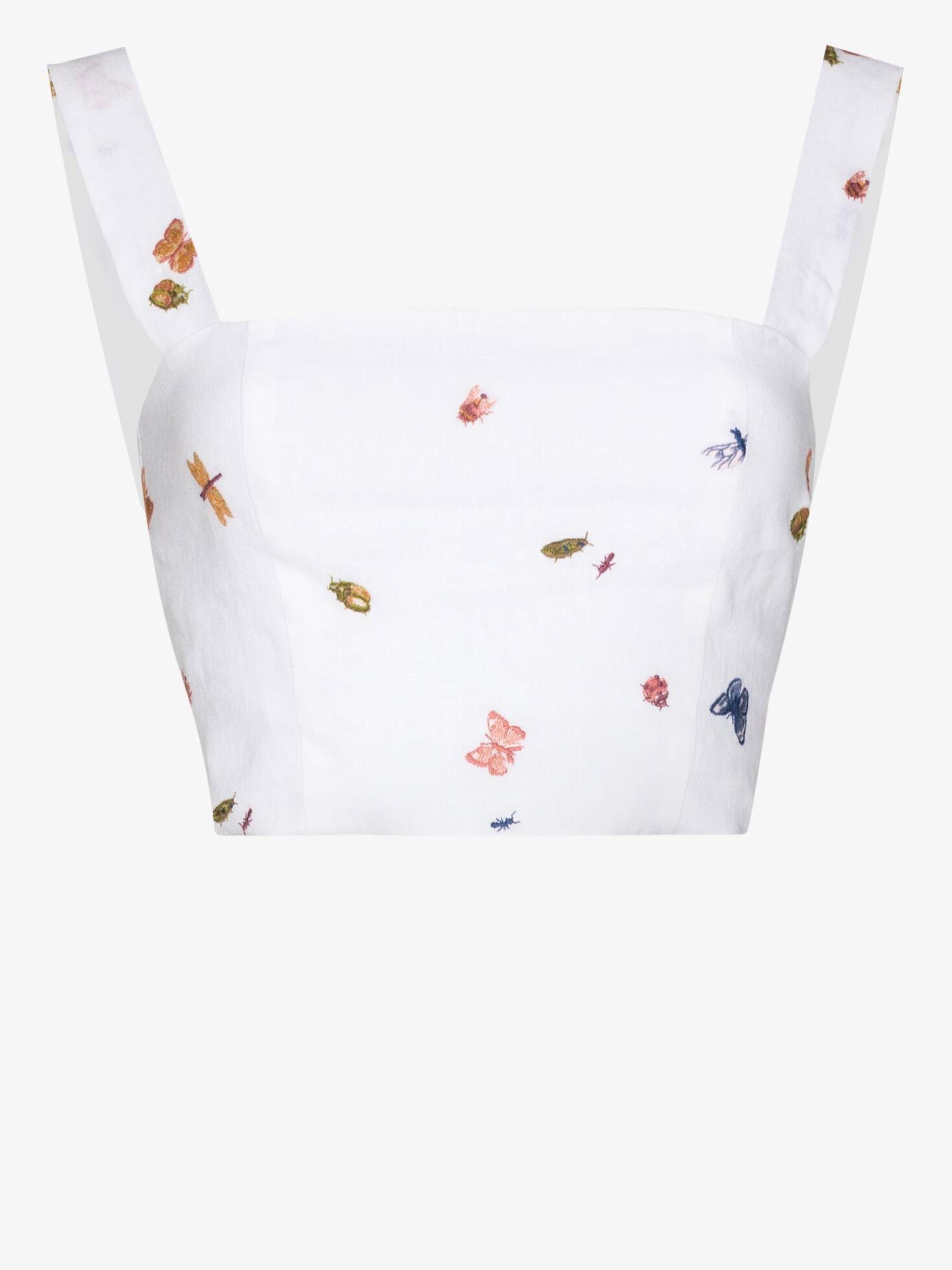 Reformation Linen Vio Square Neck 