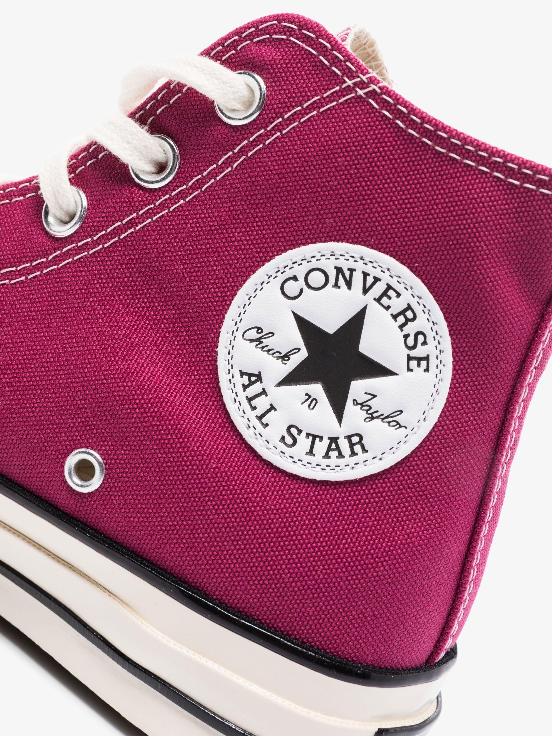 Converse Canvas Chuck 70 High Top Sneakers in Pink | Lyst