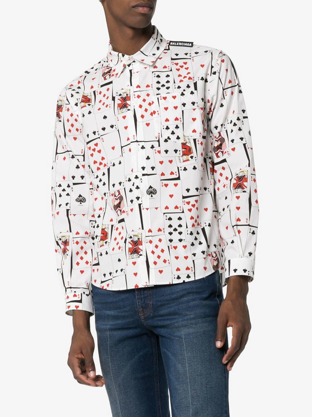 balenciaga poker shirt|OFF 66 