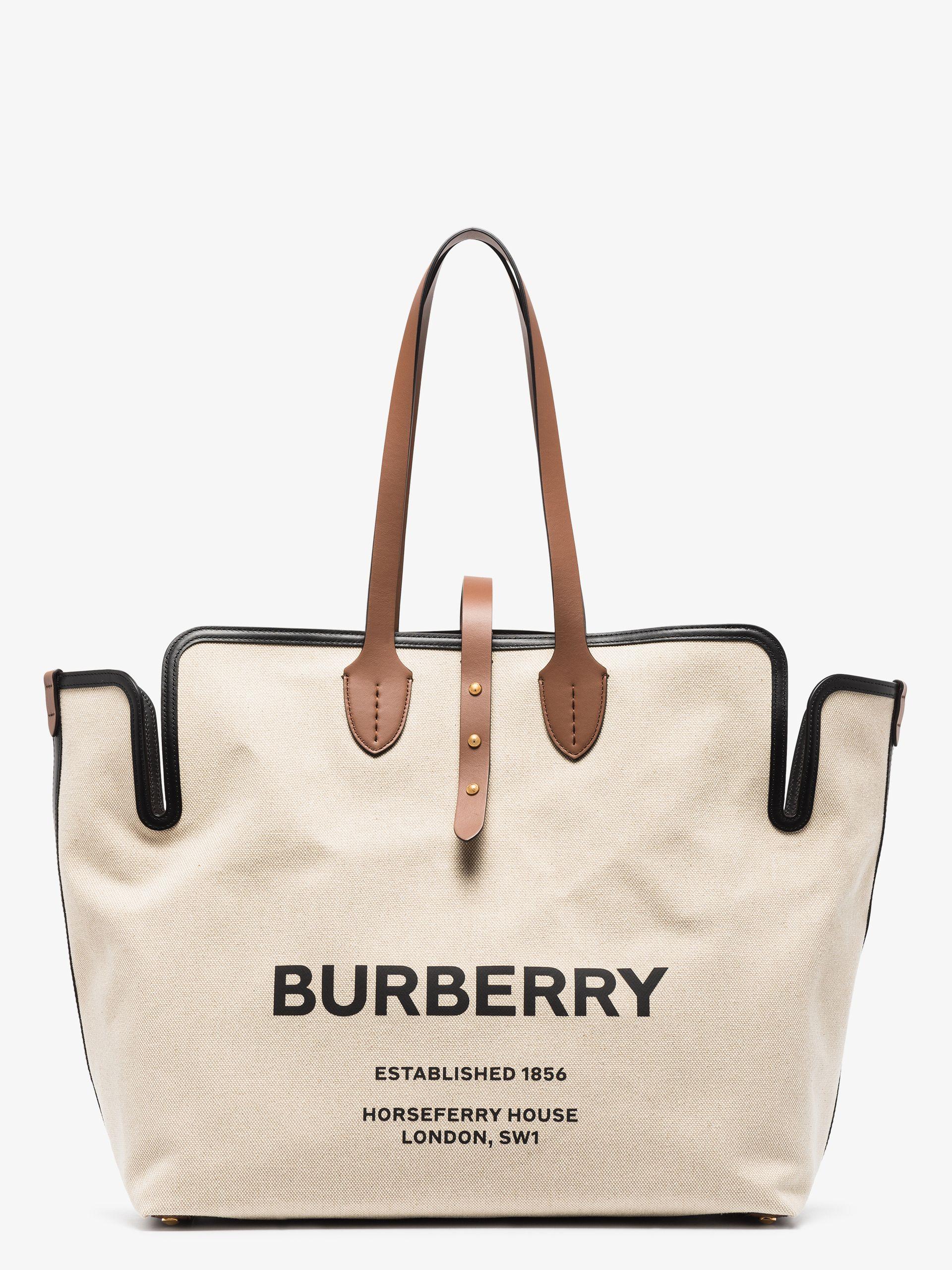 Ll Md Soft Tb Cl5 Tote Bag - Burberry - Multi - Cotton