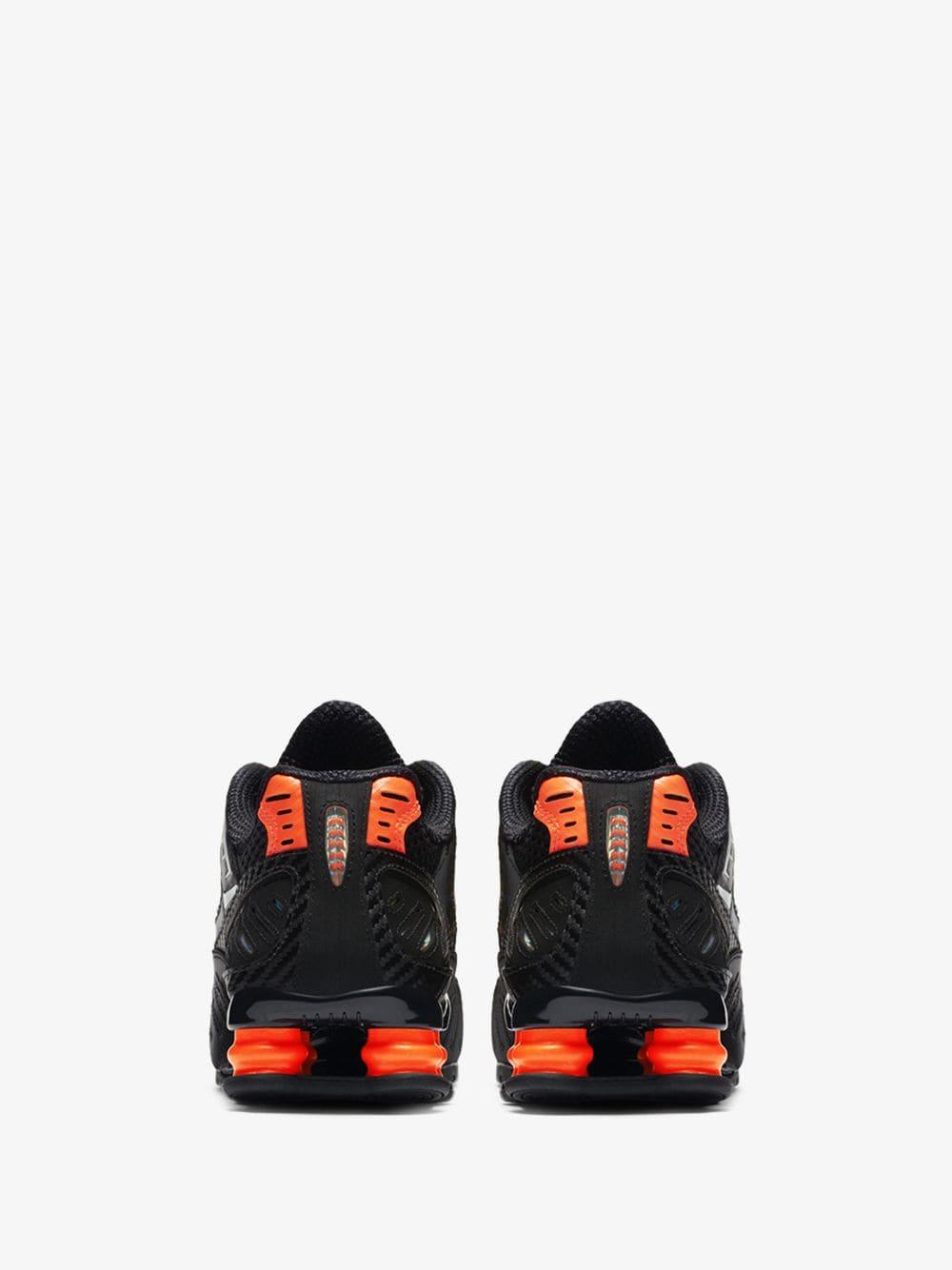 nike shox black and orange