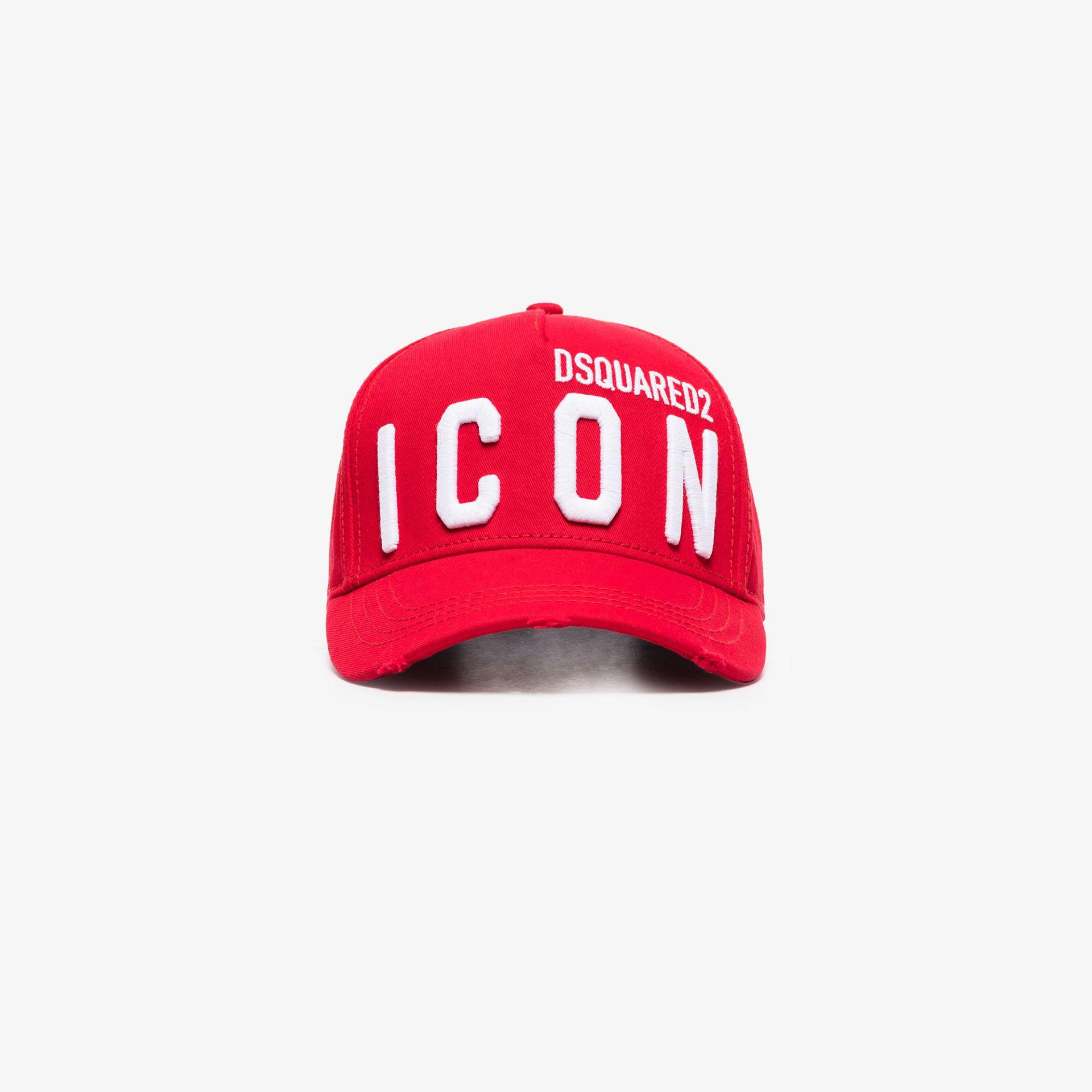 DSquared² Icon Baseball Cap in Red for 