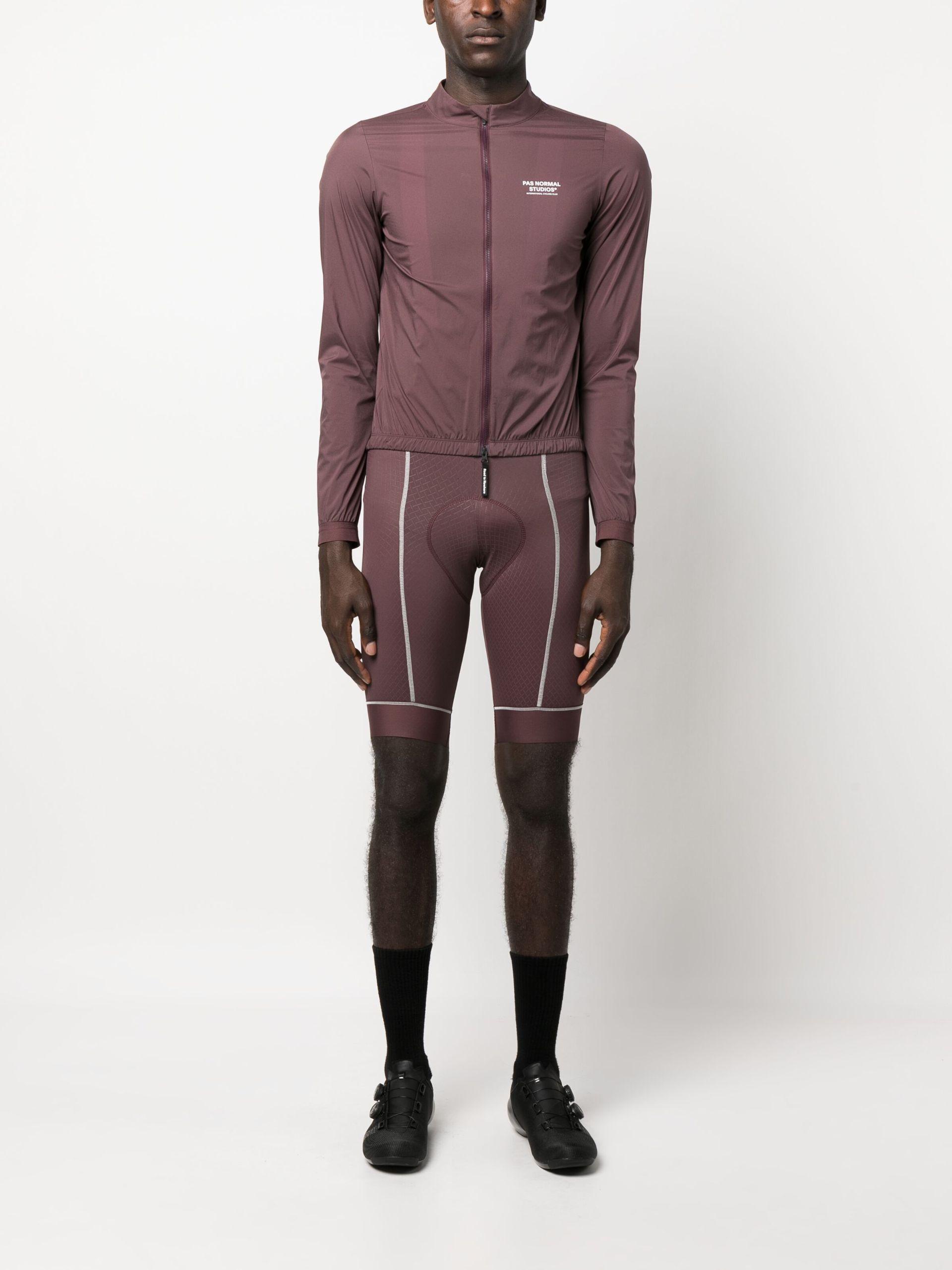 Pas Normal Studios Burgundy And White Stretch Mechanism Cycling