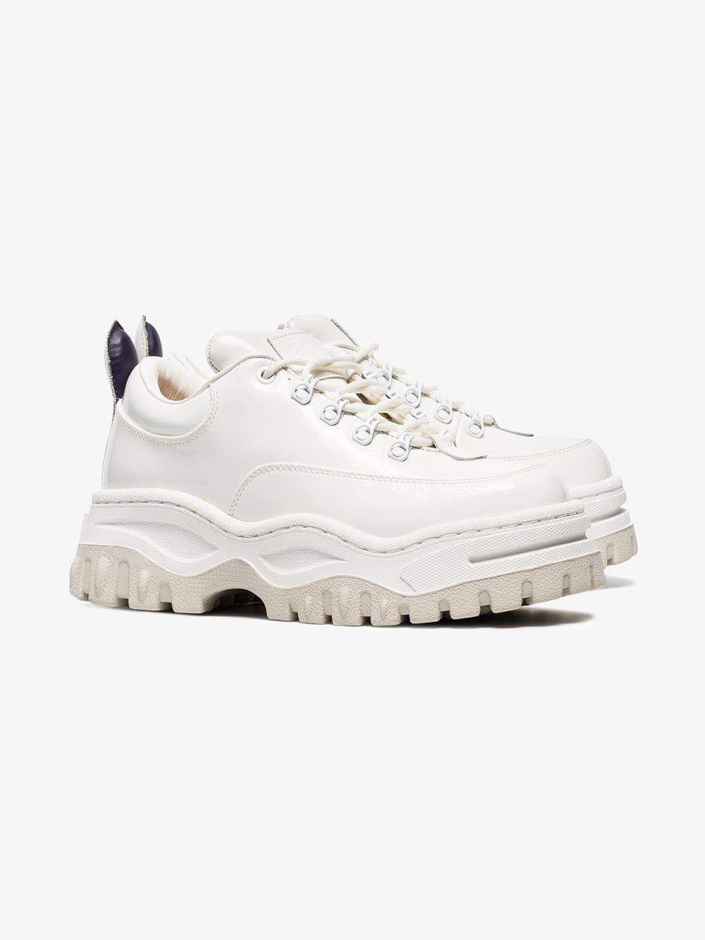 eytys white patent angel sneakers