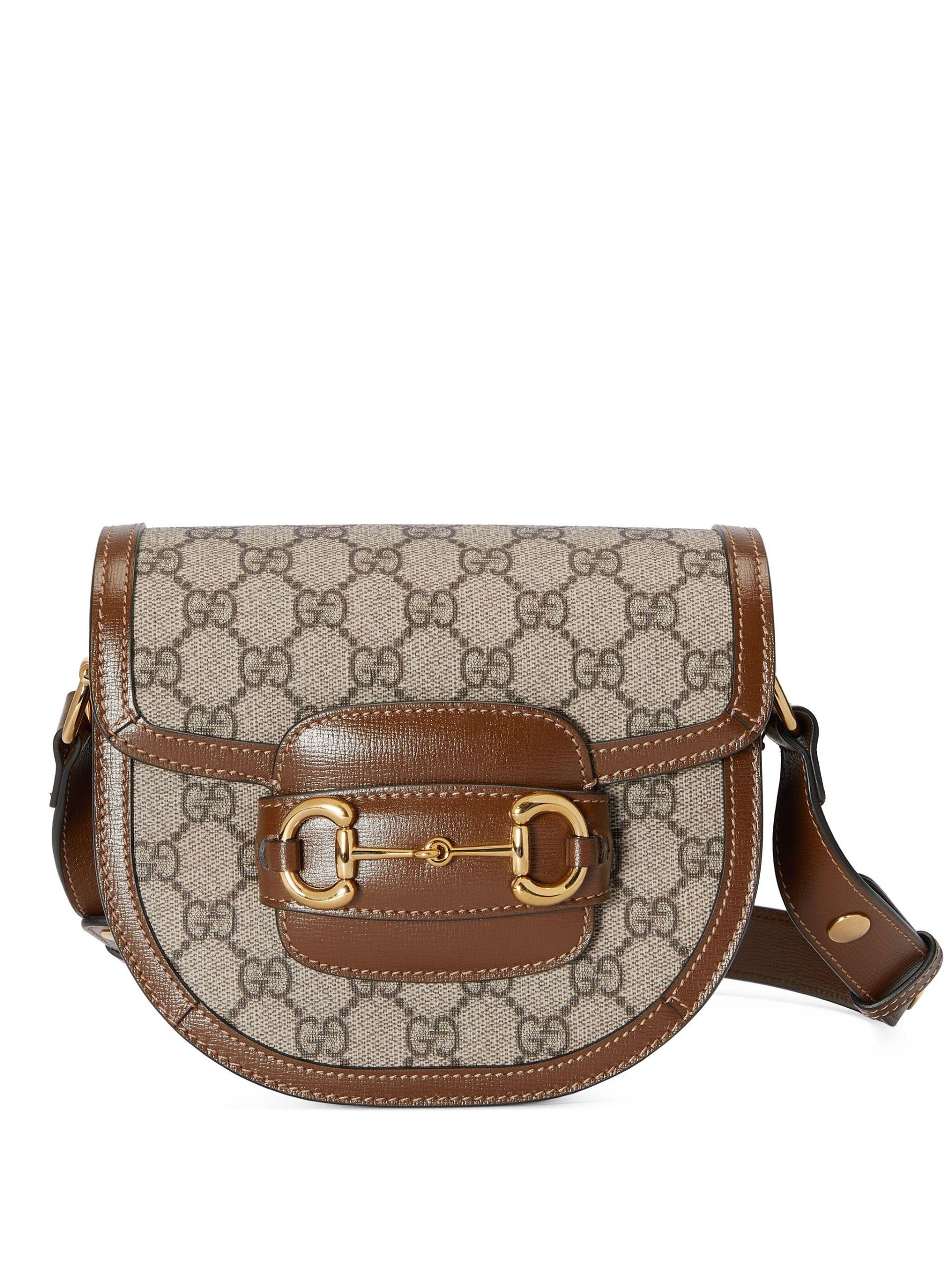 Gucci Small Leather-trimmed Printed Coated-canvas Shoulder Bag