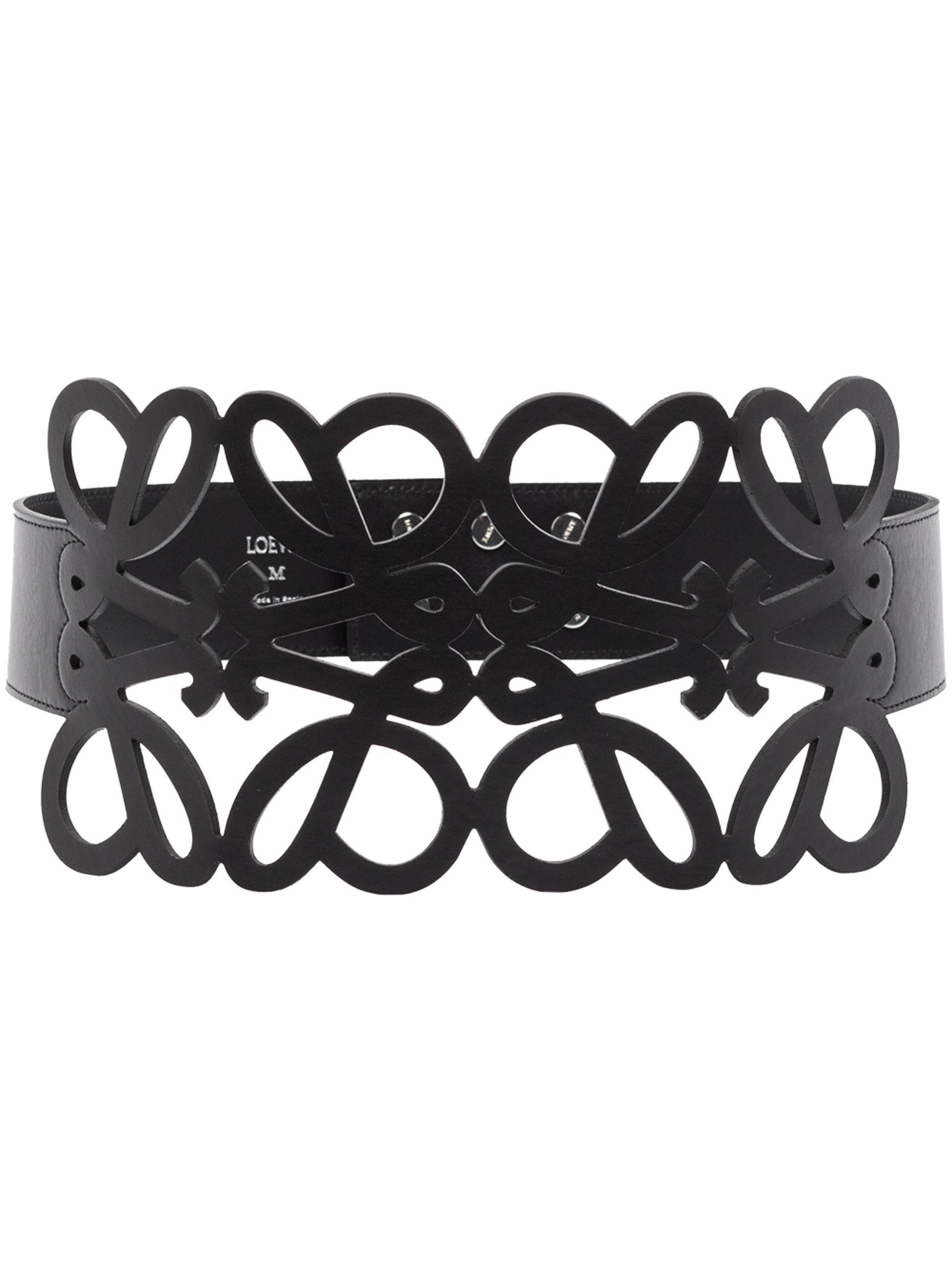 Loewe Anagram Cut-out Belt - Women's - Leather in Black | Lyst
