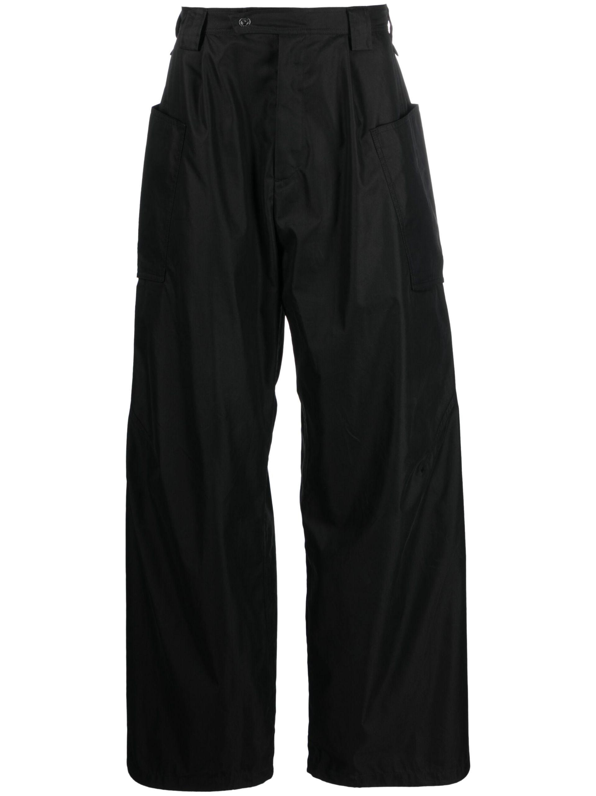 Kiko Kostadinov Meno Wide-leg Cotton Trousers in Black for Men | Lyst