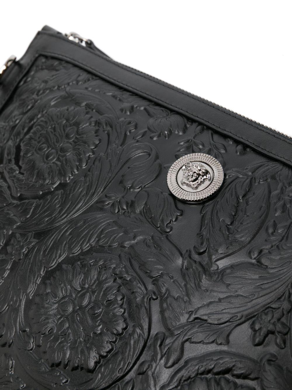 Versace Medusa Biggie Barocco Clutch Bag in Black for Men | Lyst