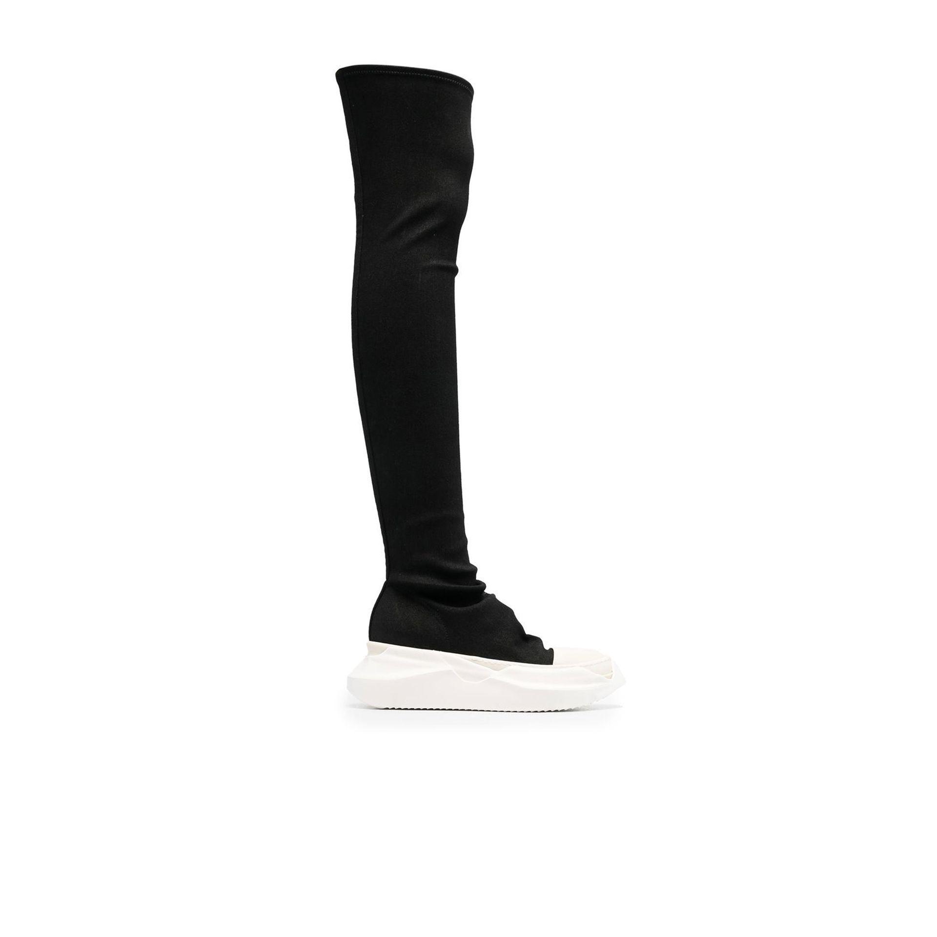 Rick Owens DRKSHDW Black Abstract Thighhigh Sneaker Boots Lyst