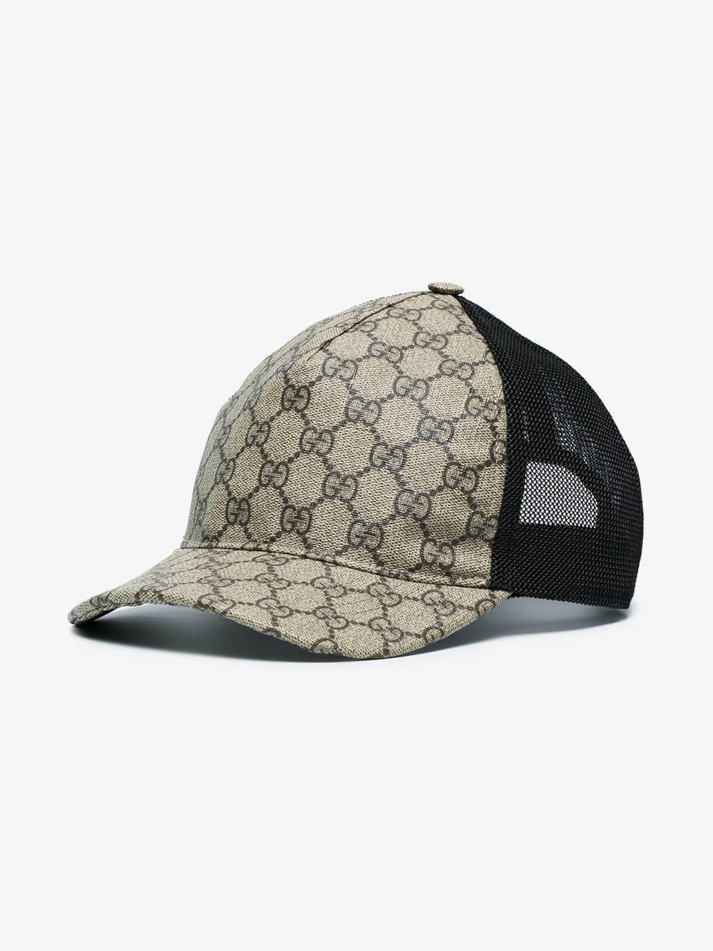 skrot om forladelse pensum Gucci Cotton GG Supreme Baseball Hat in Brown for Men - Lyst