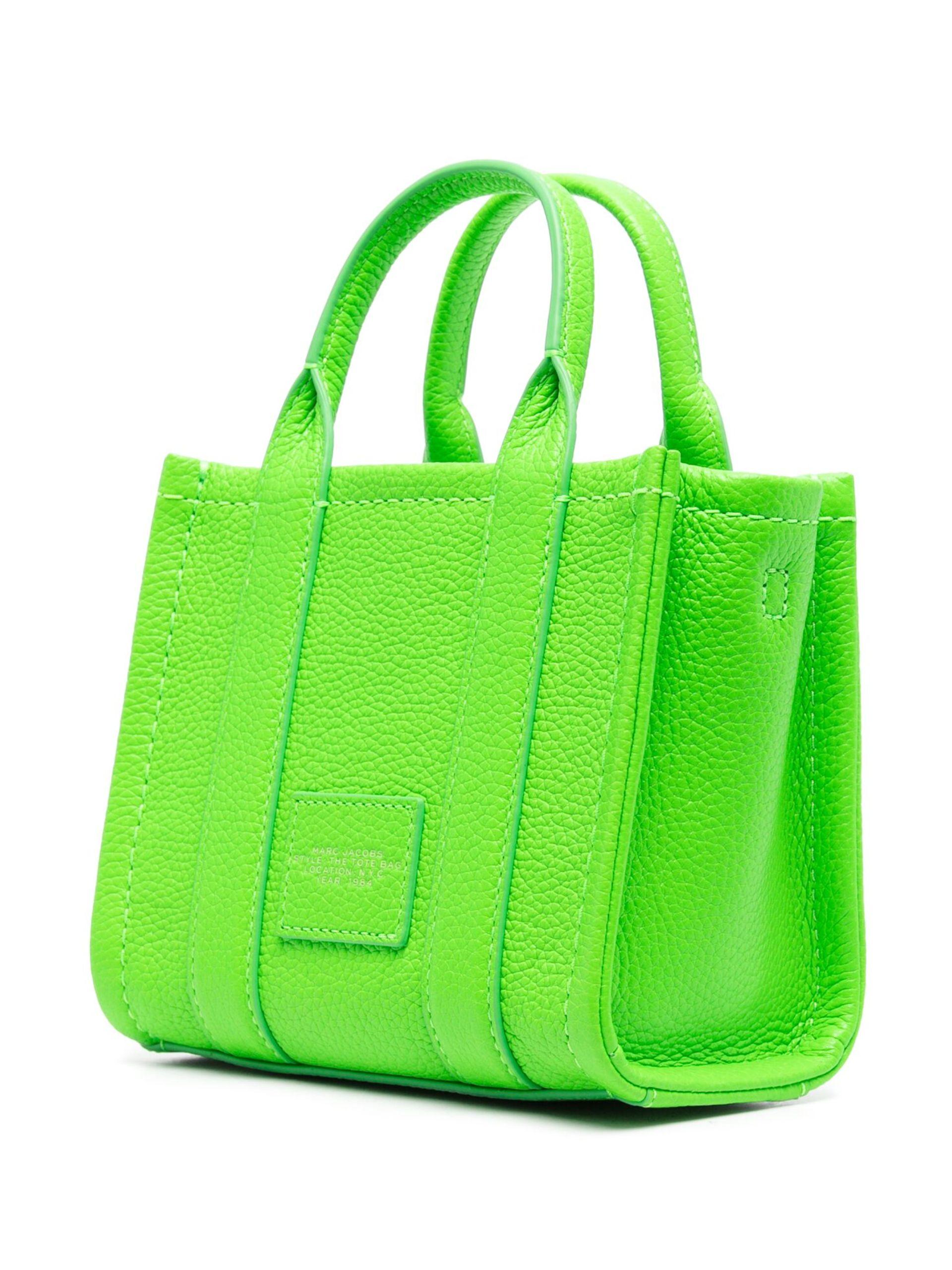 Marc Jacobs Green The Micro Leather Tote Bag