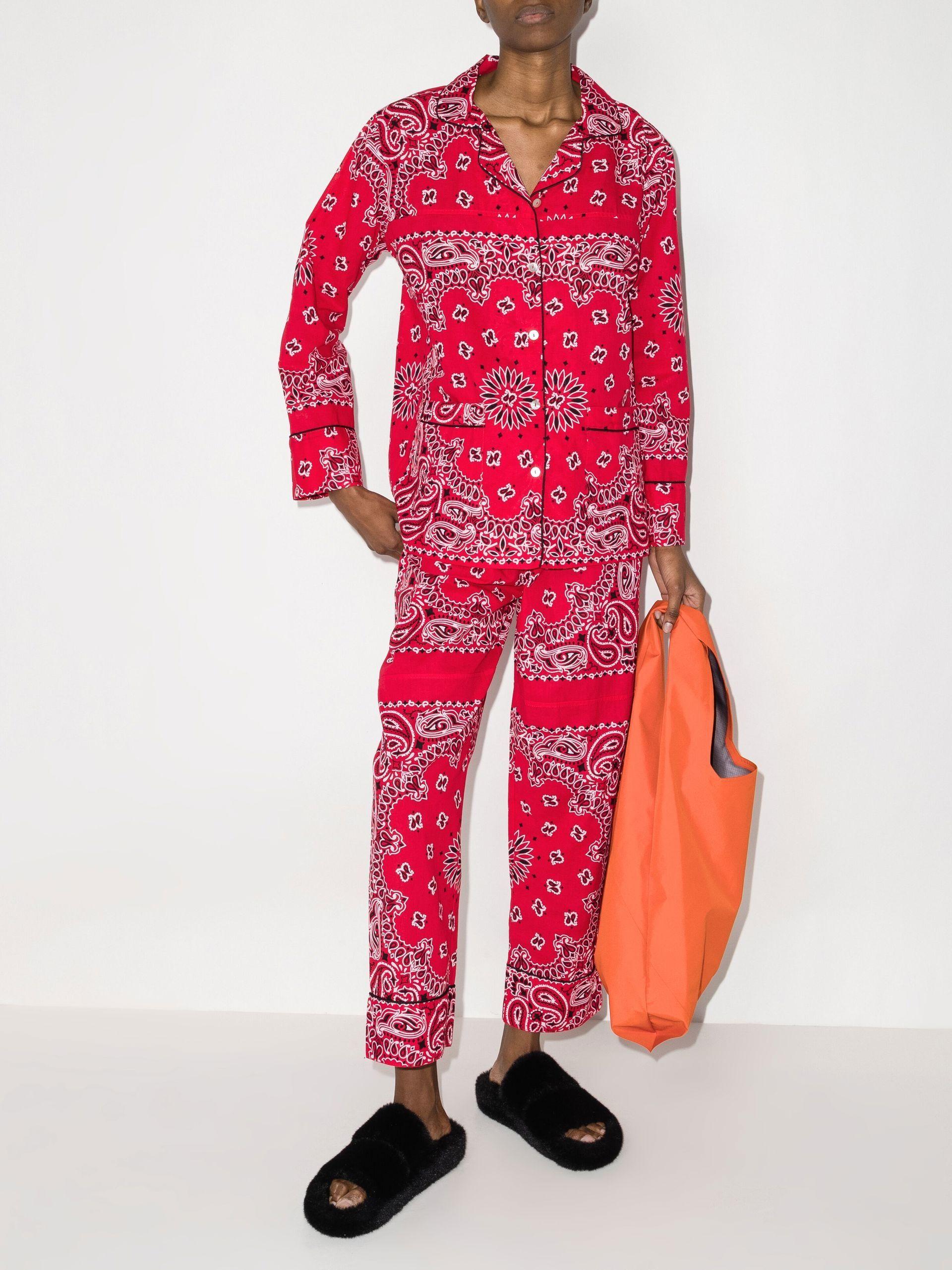 ongerustheid Ik heb een Engelse les De gasten ARIZONA LOVE Bandana Print Cotton Pyjamas - Women's - Cotton in Red | Lyst