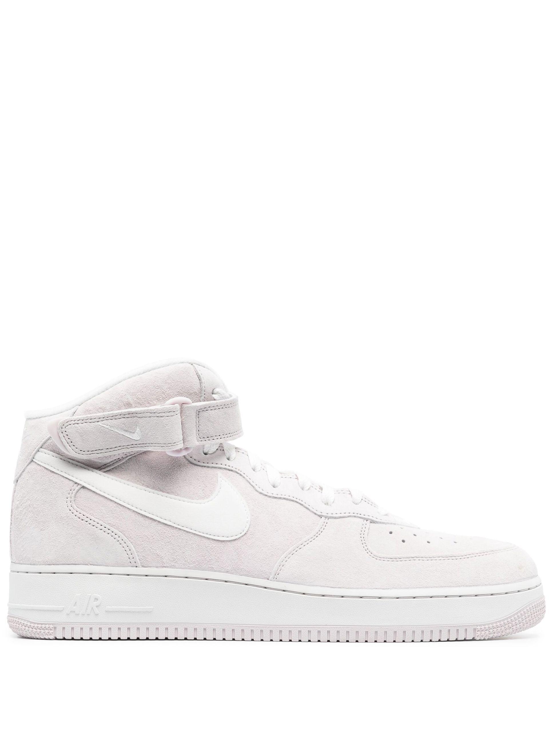 Nike Pink Air Force 1 Mid '07 Suede Sneakers - Men's - Calf Suede/fabric/rubber  in White for Men | Lyst