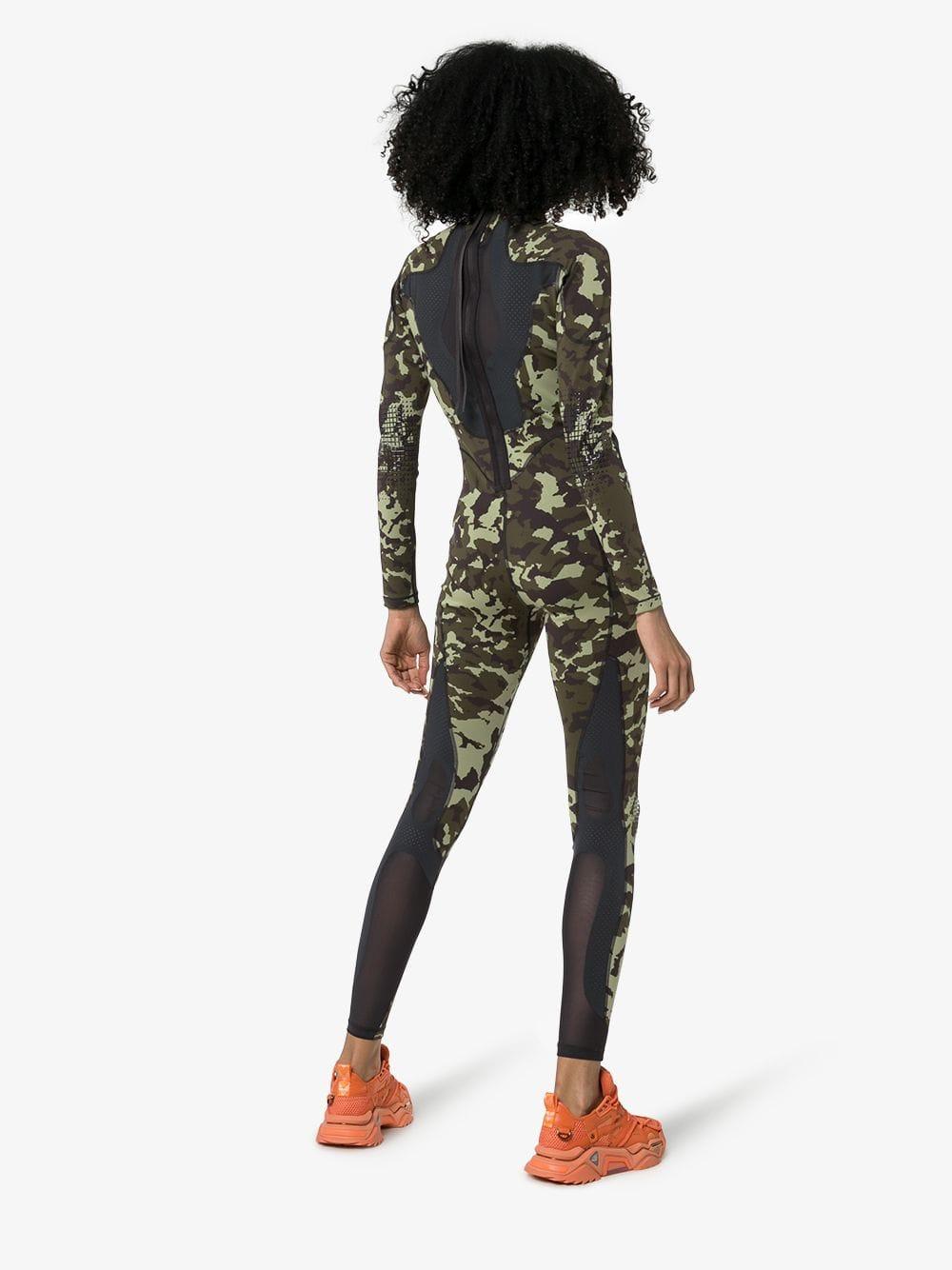 Nike Synthetic X Mmw Camouflage Print Bodysuit in Green Lyst