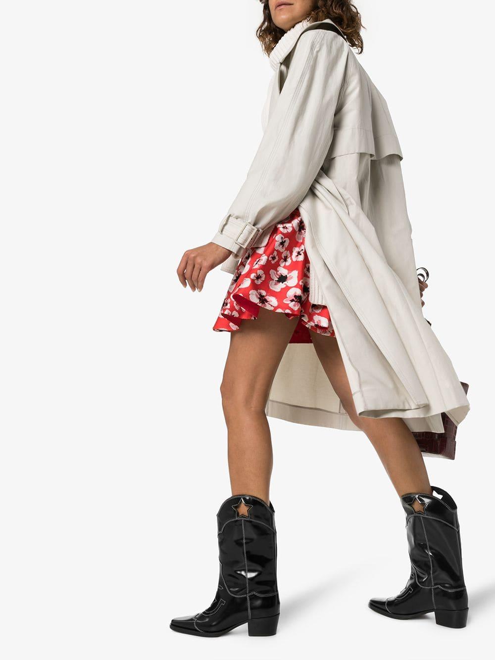 ショートブーツ・ブーティ Ganni Western Boot Black Black Low Cut Western Chelsea Boots | GANNI US