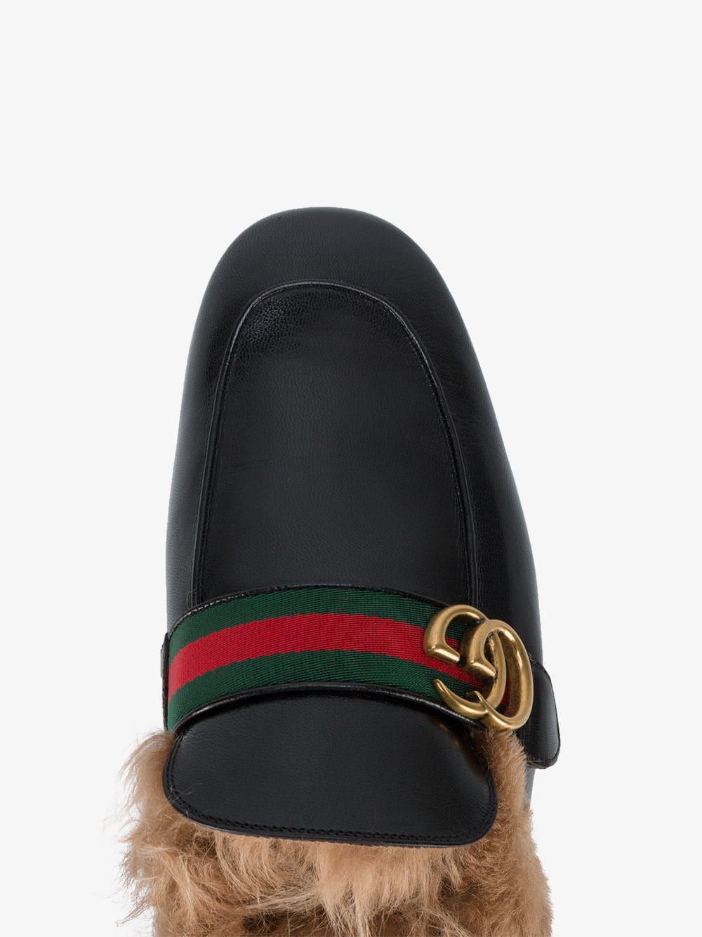 princetown crocodile slipper with double g