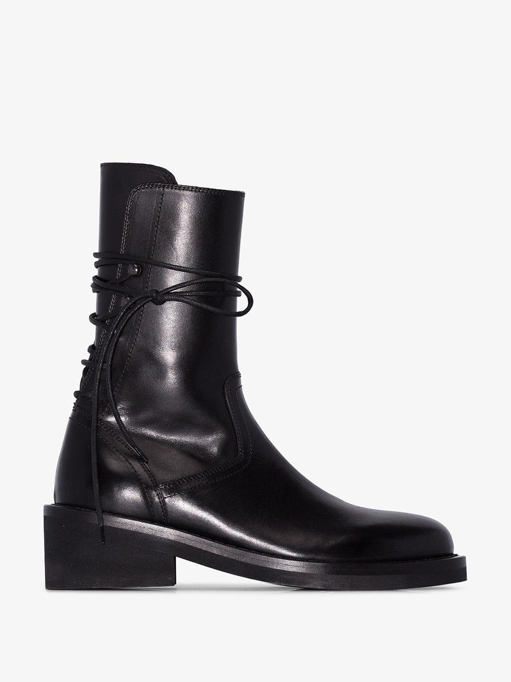 ann demeulemeester tapered heel ankle boots