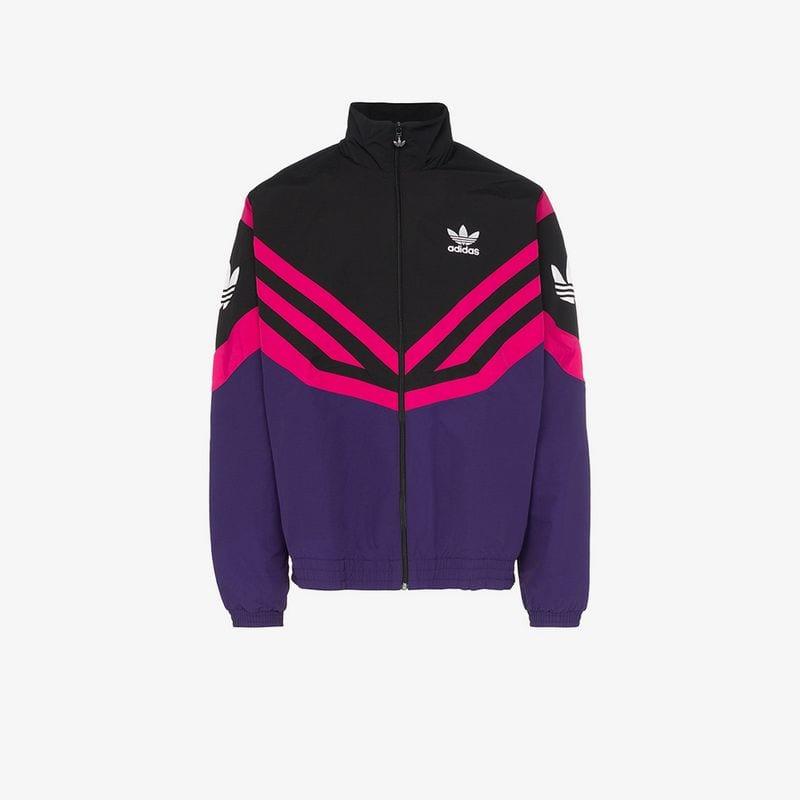 adidas Sportive Stripe Track Jacket in Purple for Men - Lyst