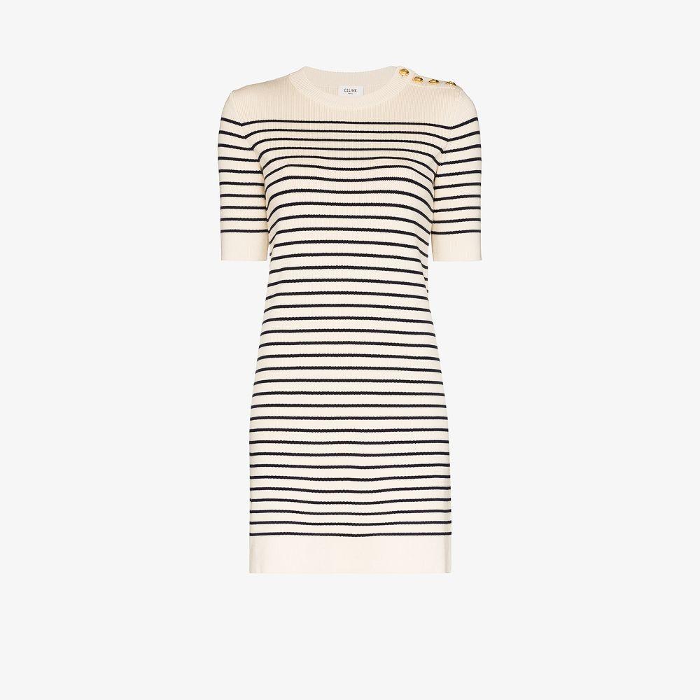 Celine Stripe Knit Dress | Lyst